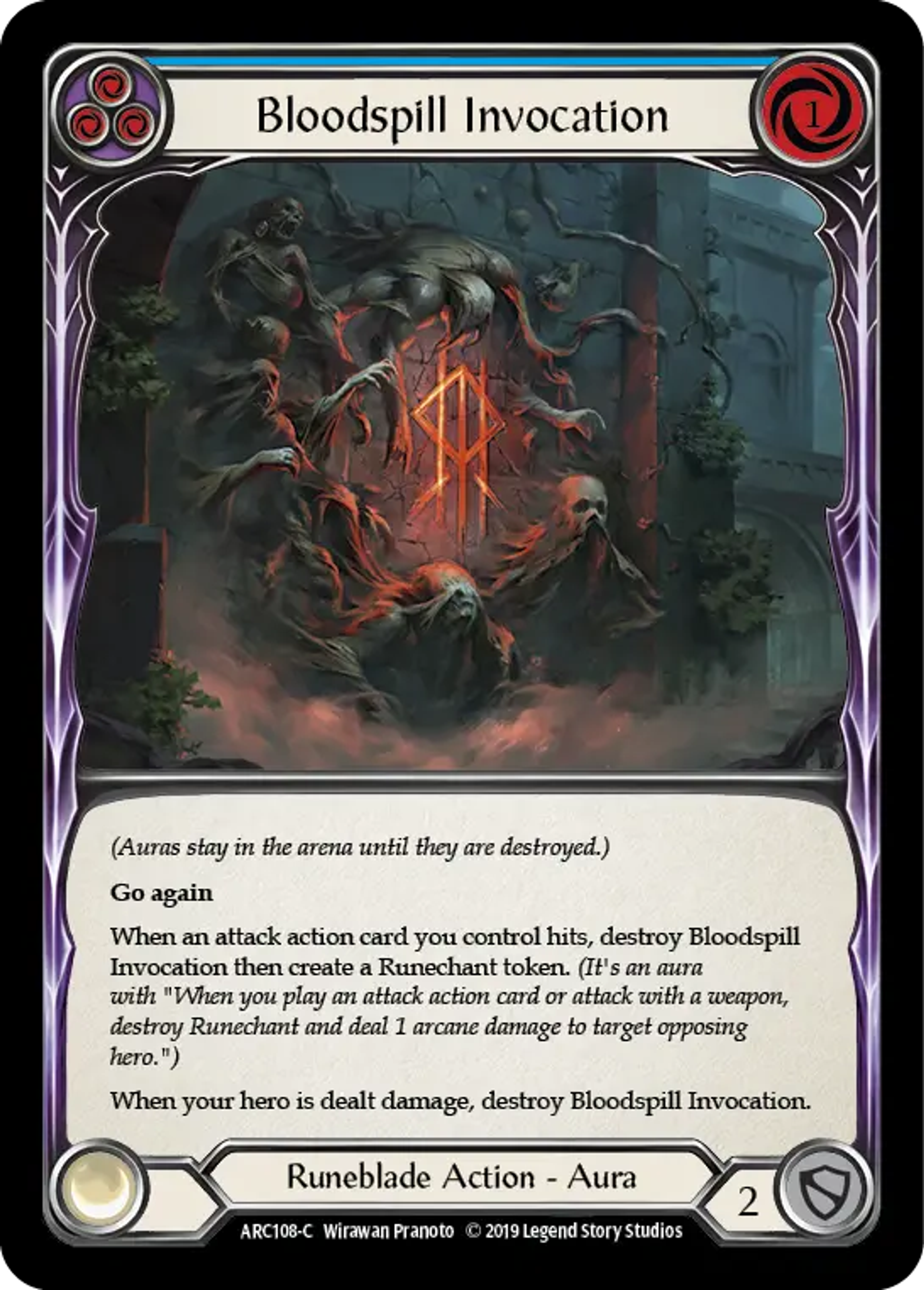 Bloodspill Invocation (Blue) — Arcane Rising — Flesh and Blood