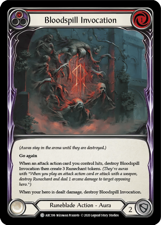 Bloodspill Invocation (Red) — Arcane Rising - Unlimited — Flesh and Blood