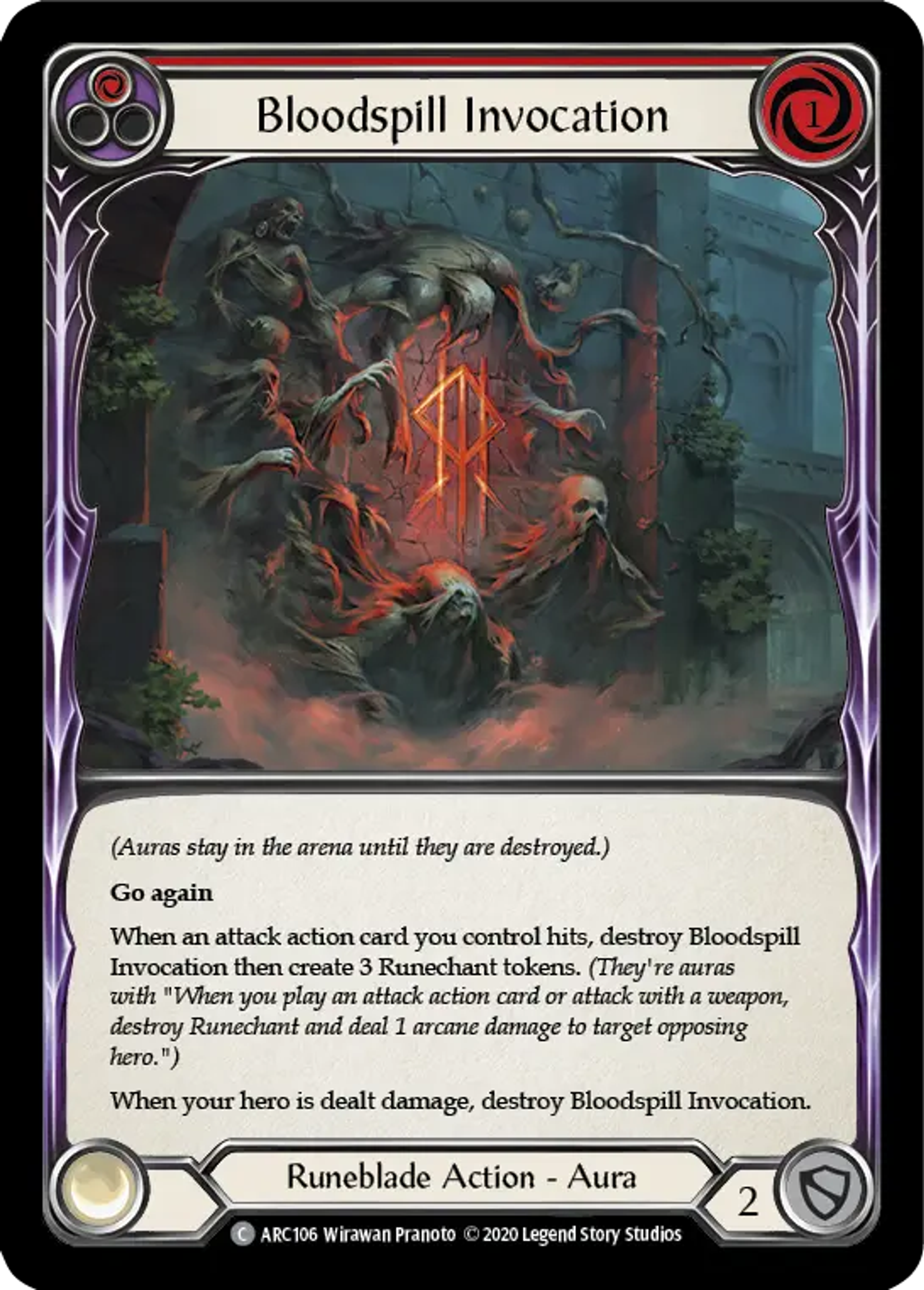 Bloodspill Invocation (Red) — Arcane Rising - Unlimited — Flesh and Blood