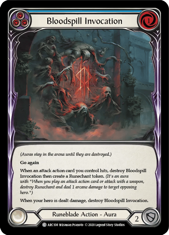 Bloodspill Invocation (Blue) — Arcane Rising - Unlimited — Flesh and Blood