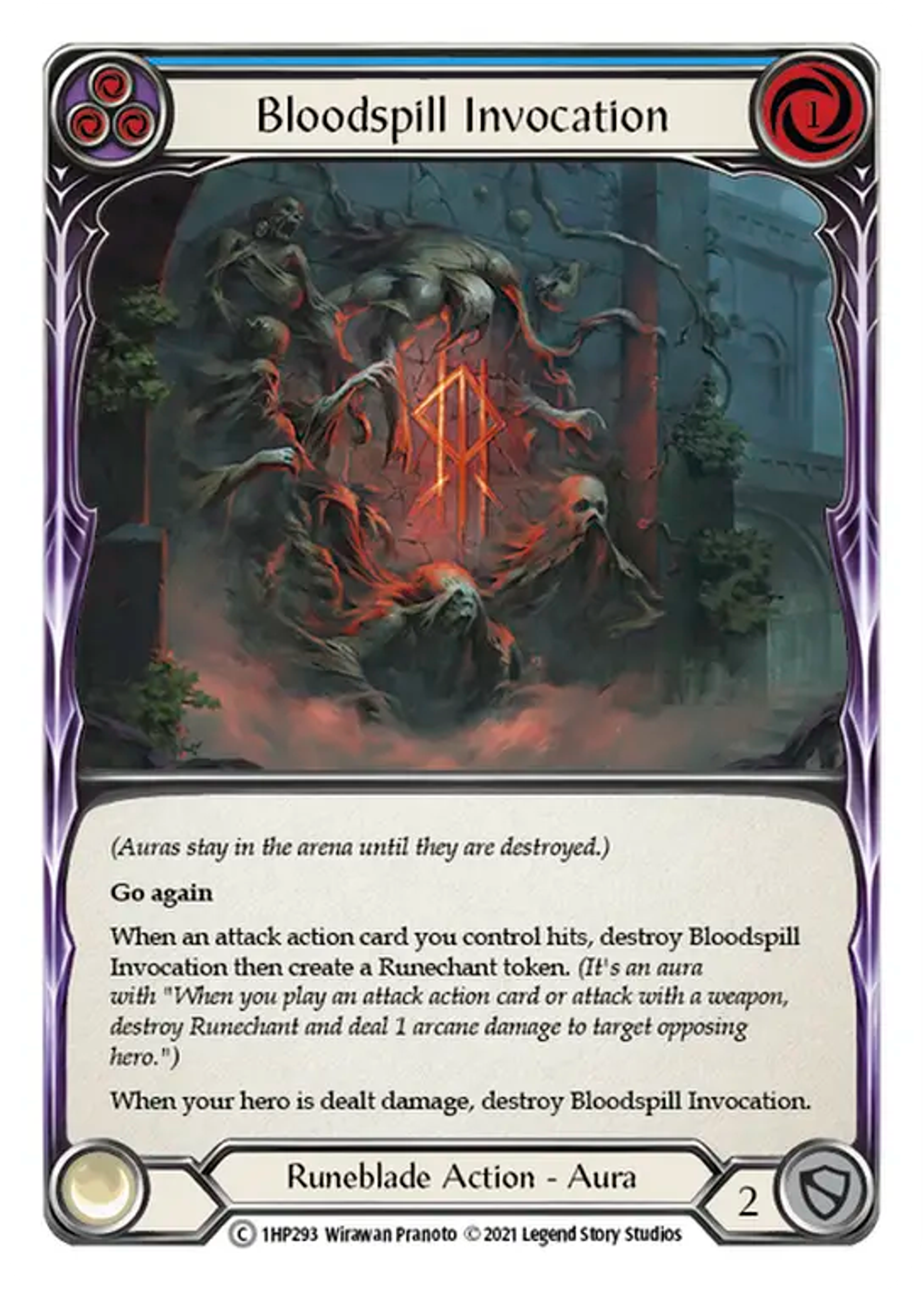Bloodspill Invocation (Blue) — History Pack 1 — Flesh and Blood