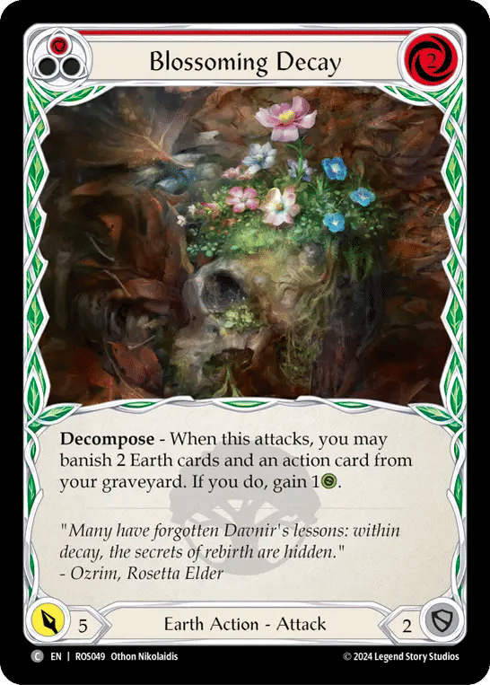 Blossoming Decay (Red) — Rosetta — Flesh and Blood