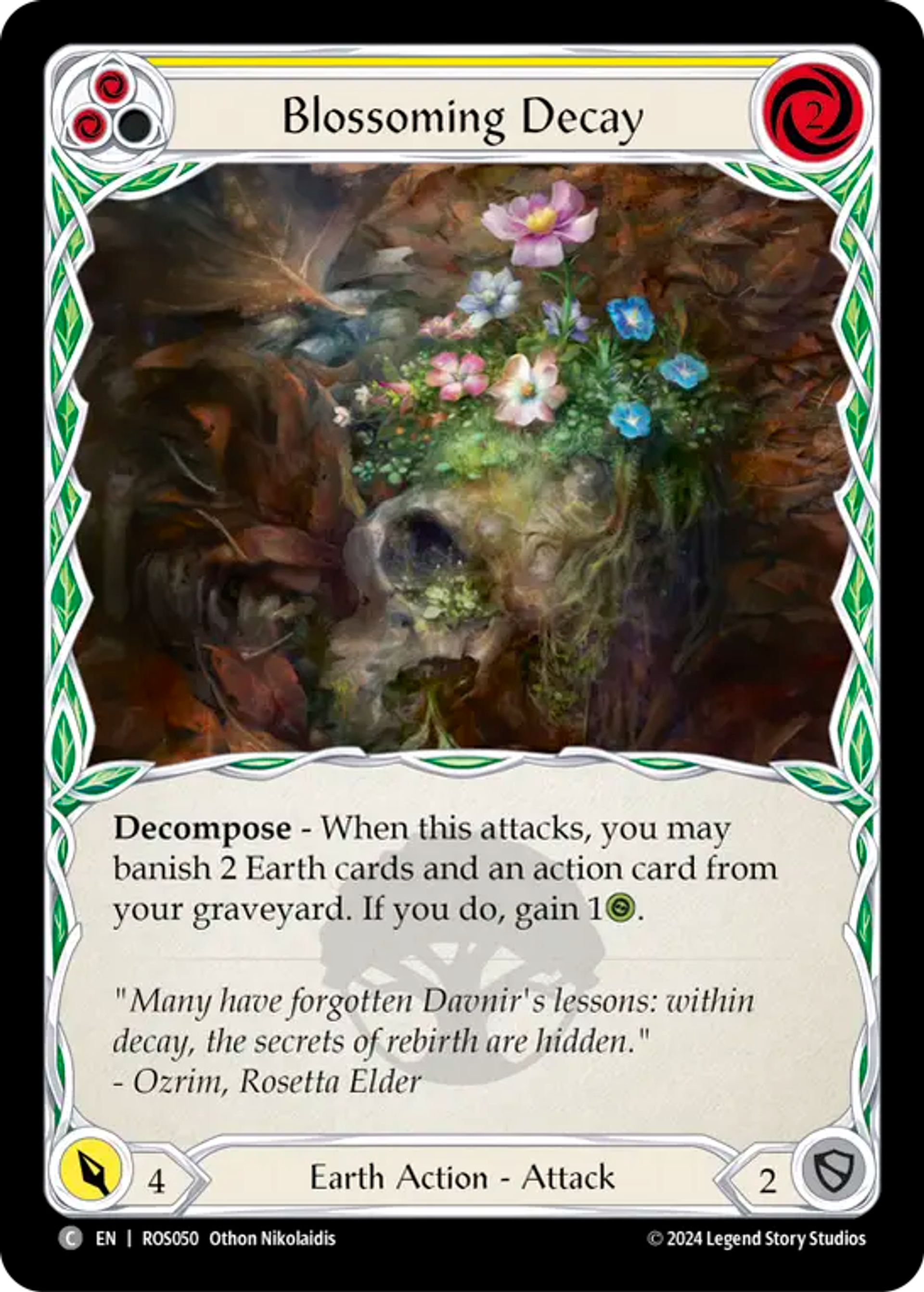 Blossoming Decay (Yellow) — Rosetta — Flesh and Blood