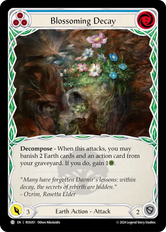 Blossoming Decay (Blue) — Rosetta — Flesh and Blood