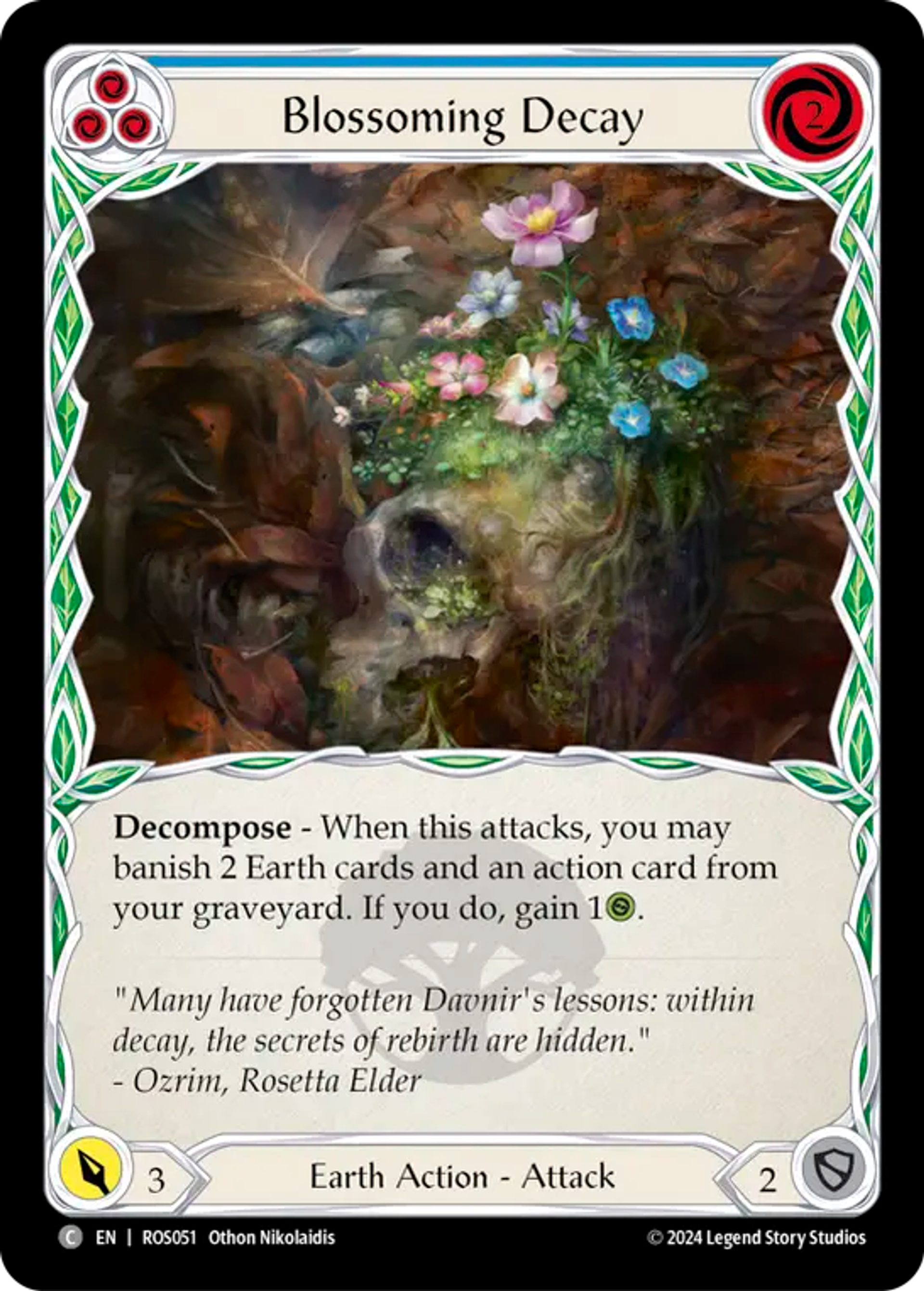 Blossoming Decay (Blue) — Rosetta — Flesh and Blood