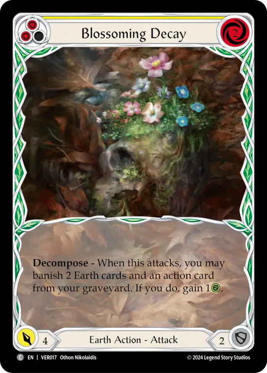 Blossoming Decay (Yellow) — Rosetta Blitz Deck - Verdance — Flesh and Blood