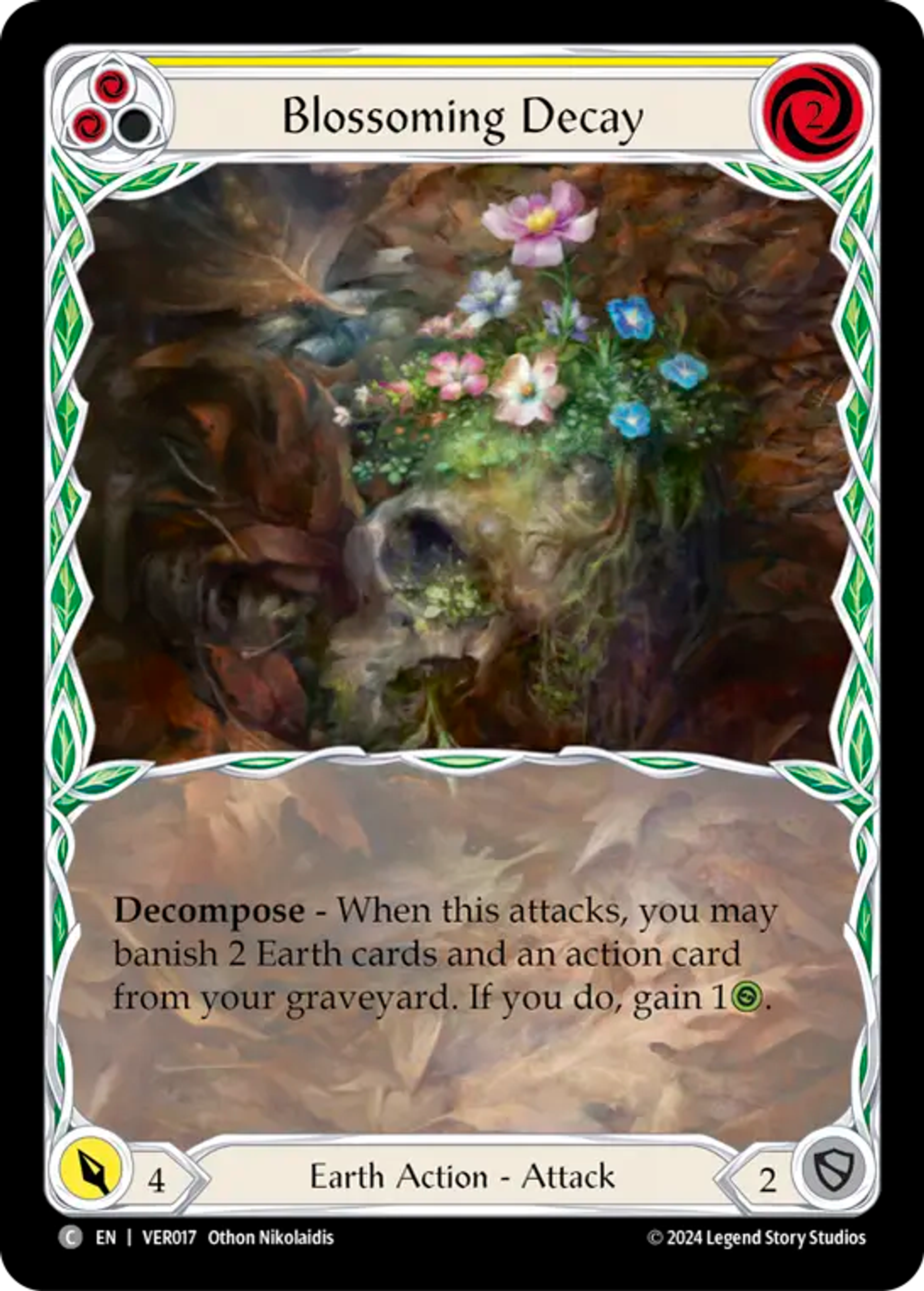Blossoming Decay (Yellow) — Rosetta Blitz Deck - Verdance — Flesh and Blood