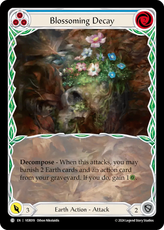 Blossoming Decay (Blue) — Rosetta Blitz Deck - Verdance — Flesh and Blood