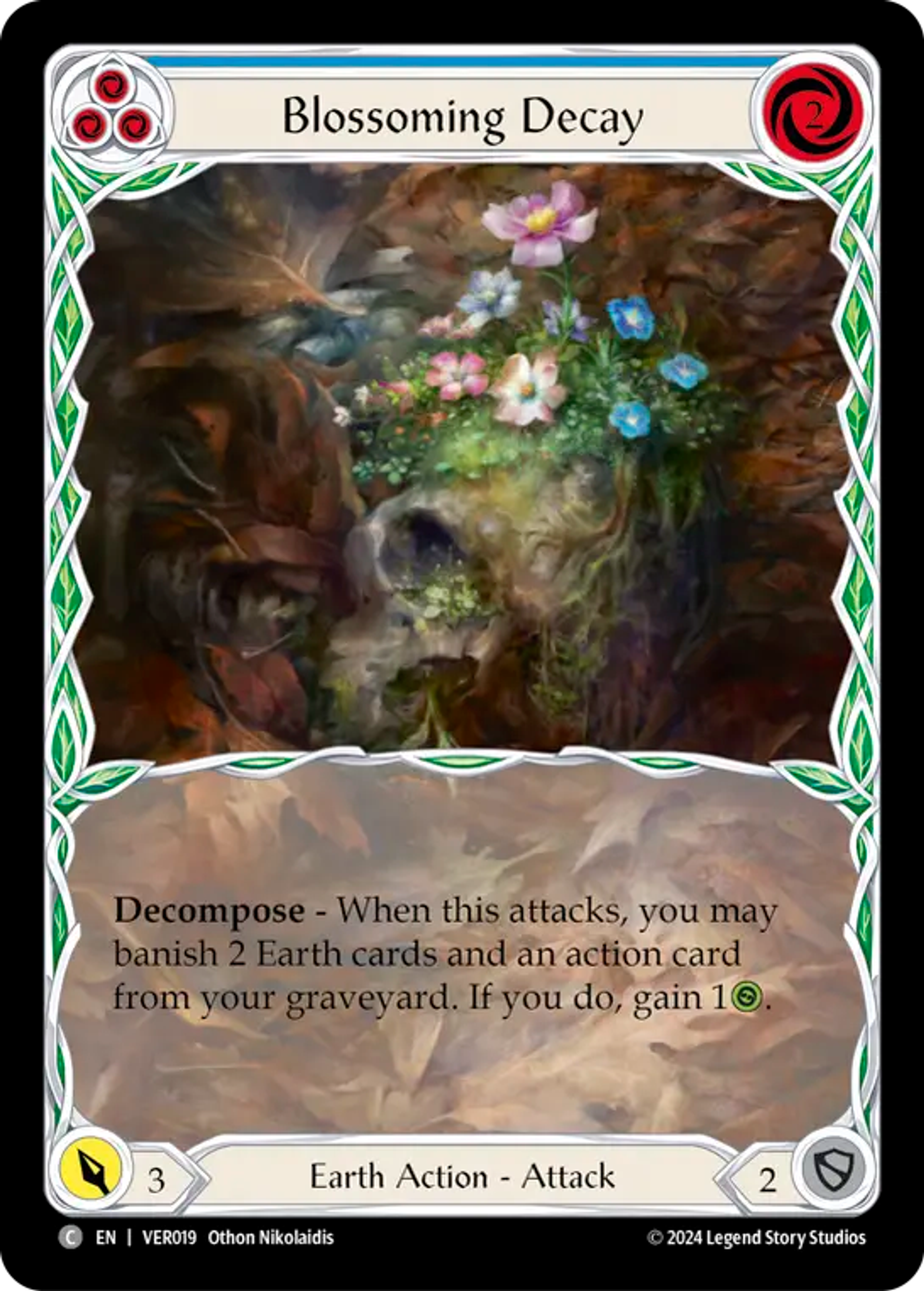 Blossoming Decay (Blue) — Rosetta Blitz Deck - Verdance — Flesh and Blood