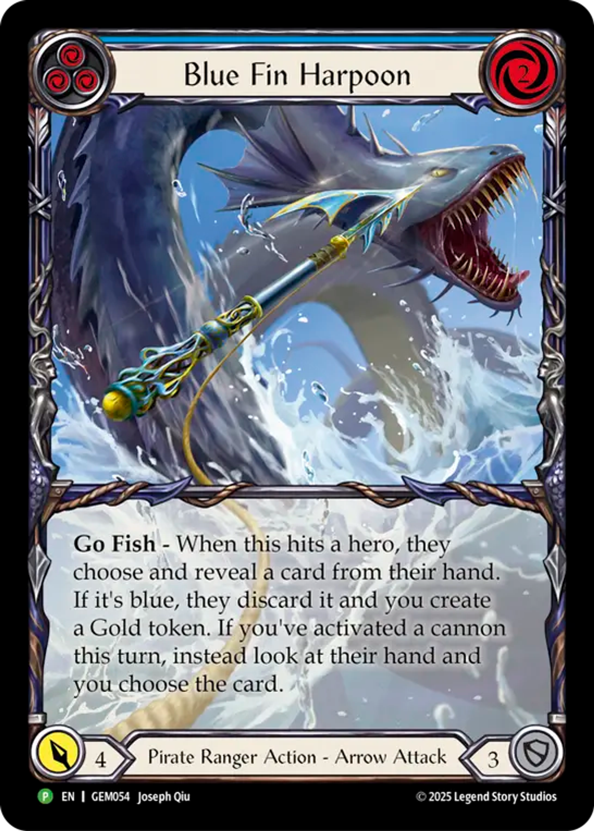 Blue Fin Harpoon — GEM - Pack 2 — Flesh and Blood