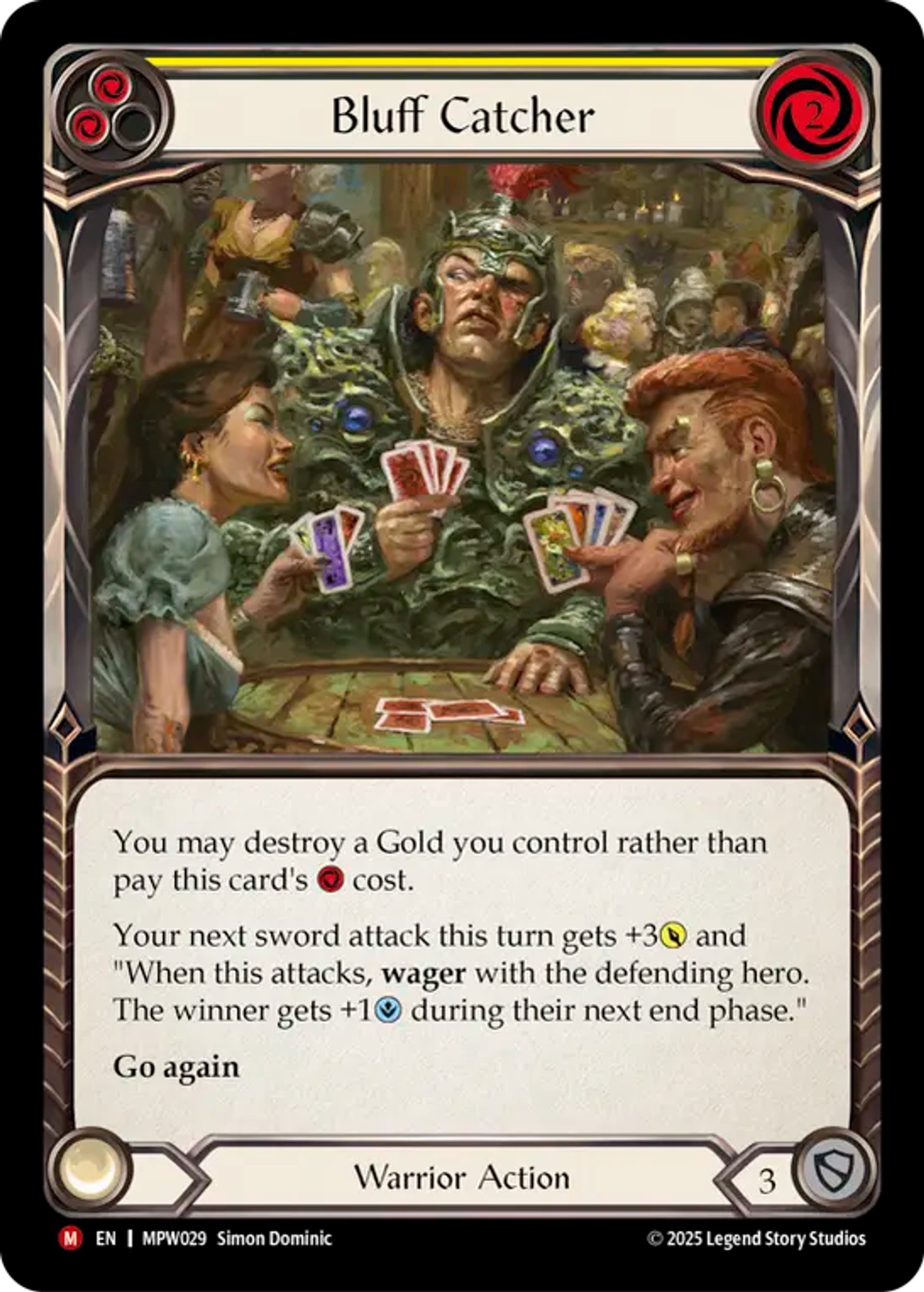 Bluff Catcher — Mastery Pack Warrior — Flesh and Blood