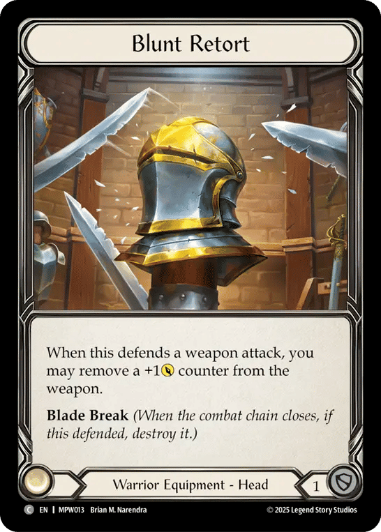 Blunt Retort — Mastery Pack Warrior — Flesh and Blood