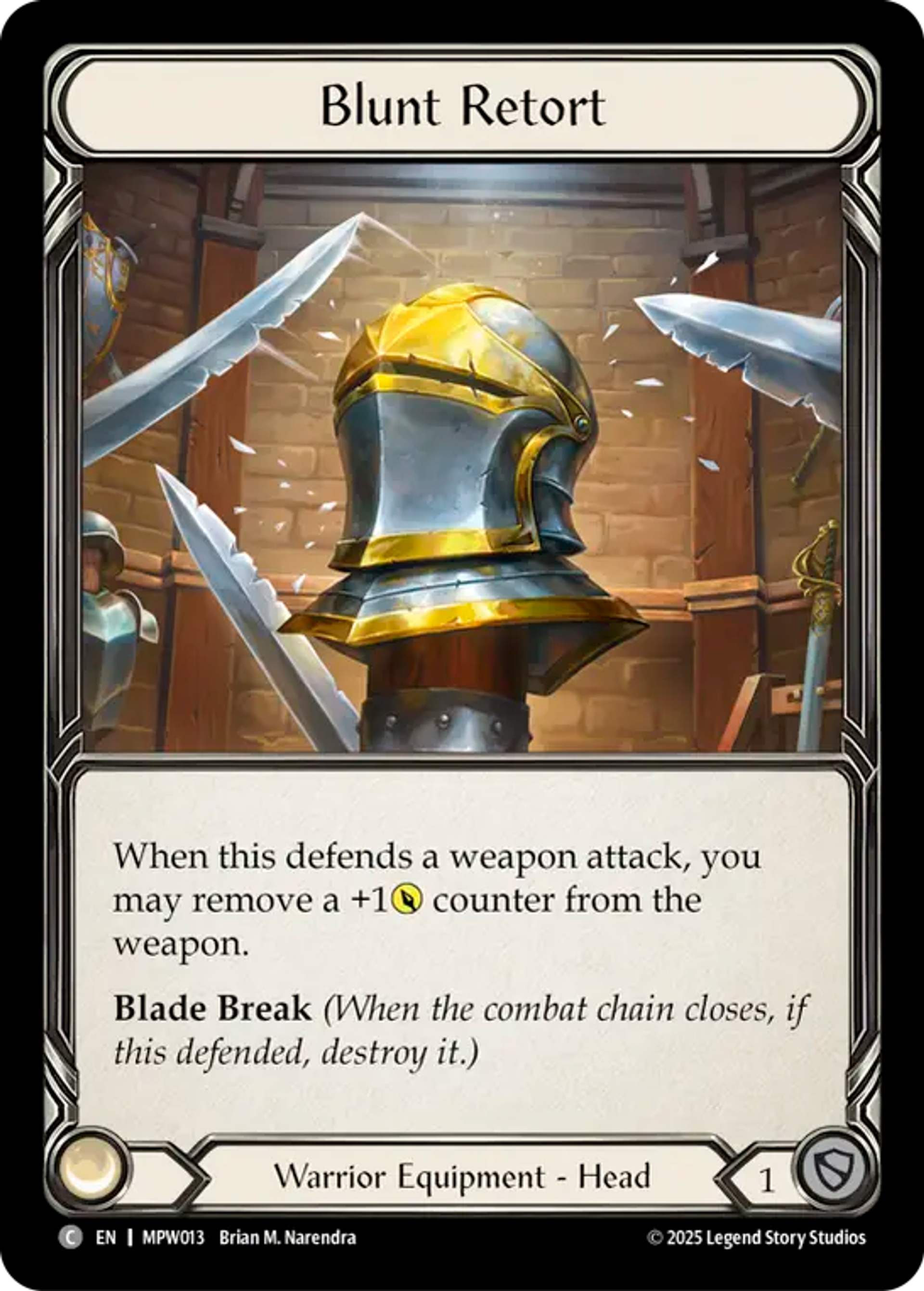 Blunt Retort — Mastery Pack Warrior — Flesh and Blood