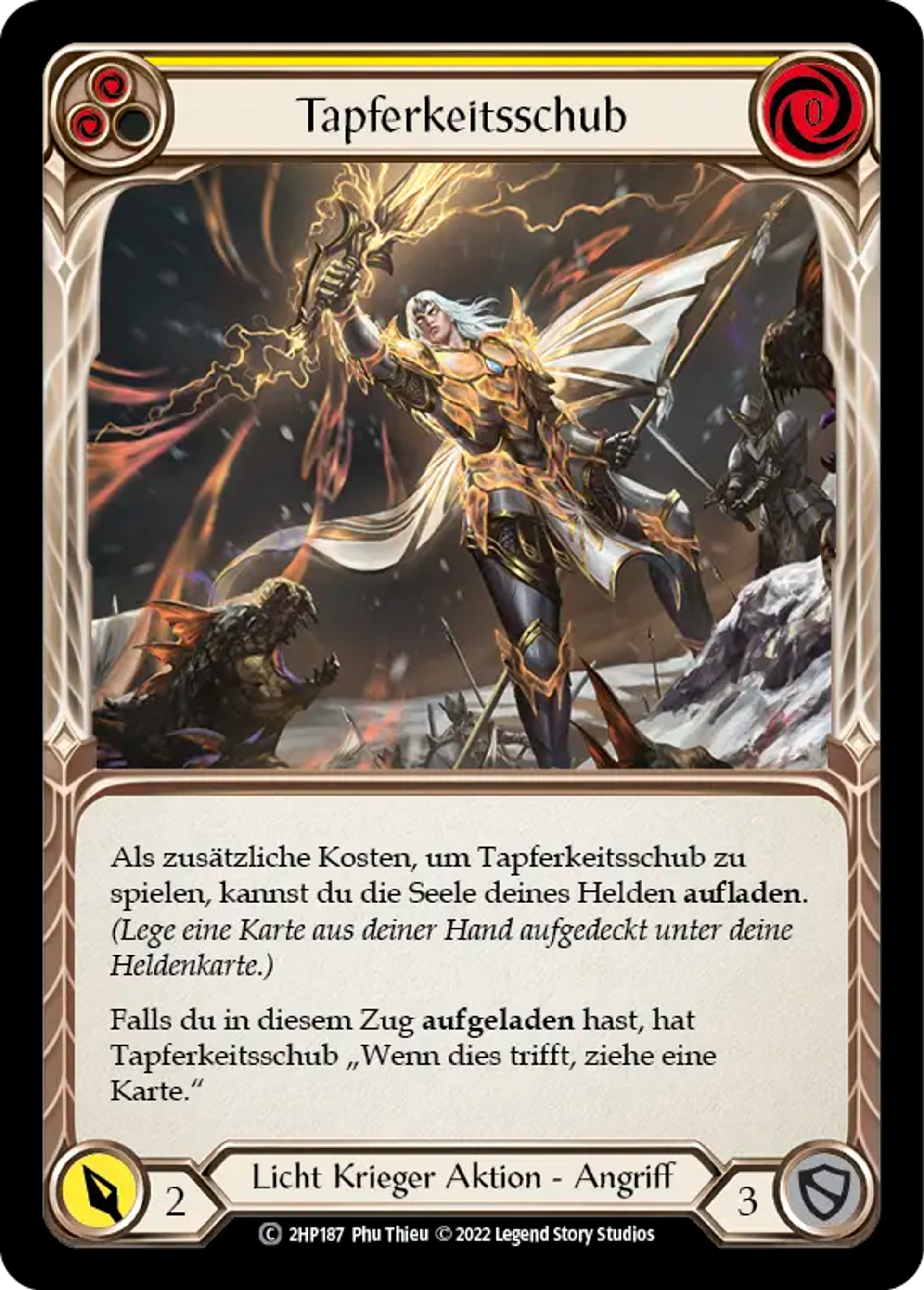 Bolt of Courage (Yellow) — History Pack 2 - Black Label — Flesh and Blood