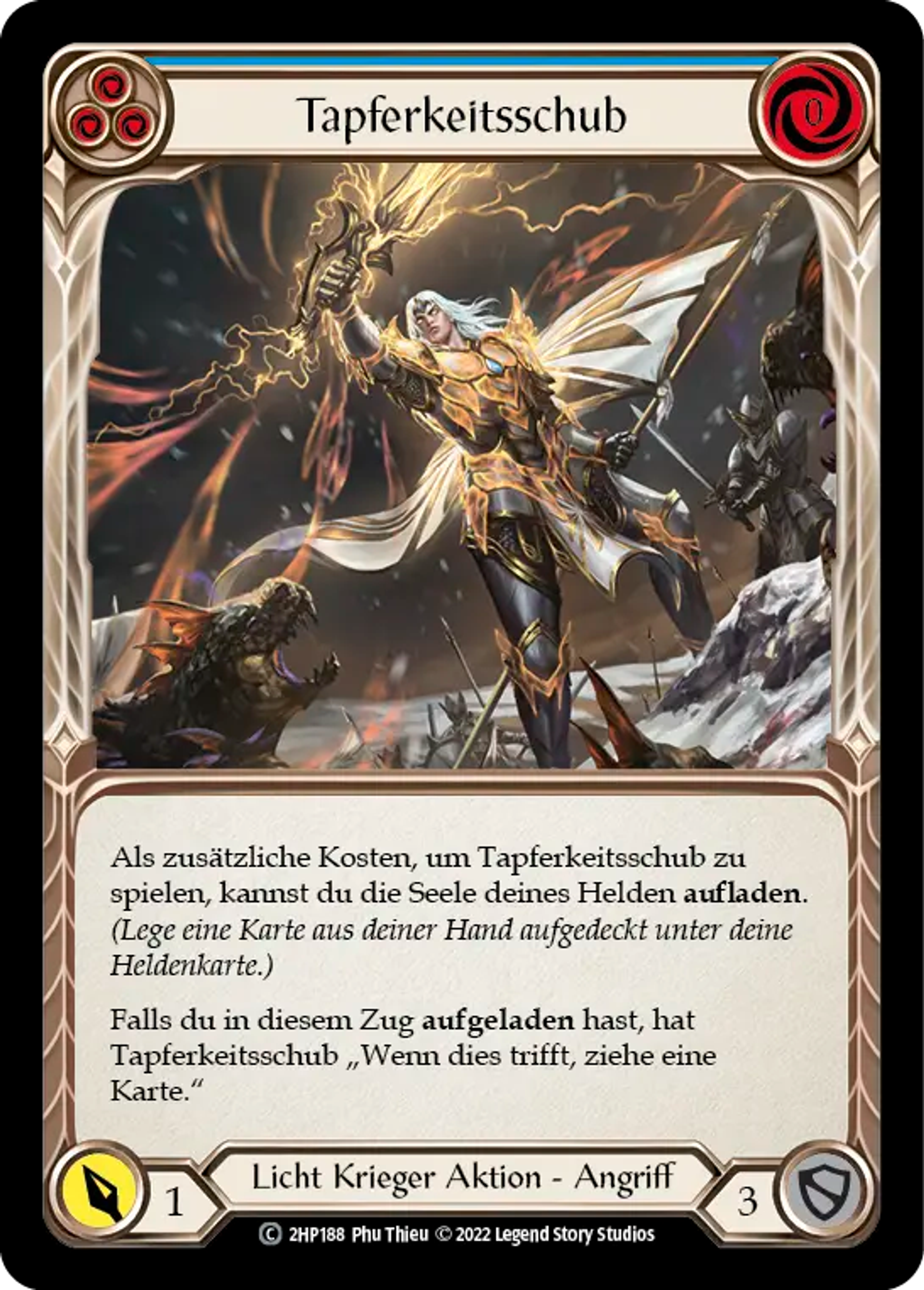 Bolt of Courage (Blue) — History Pack 2 - Black Label — Flesh and Blood