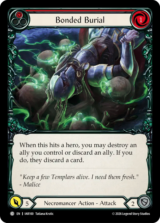 Bonded Burial (Red) — Usurp the Shadow Throne — Flesh and Blood