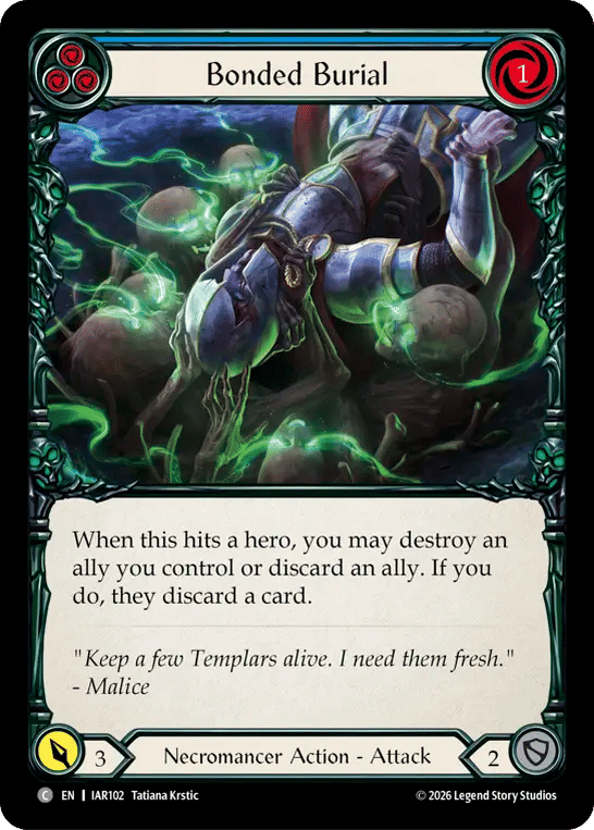 Bonded Burial (Blue) — Usurp the Shadow Throne — Flesh and Blood