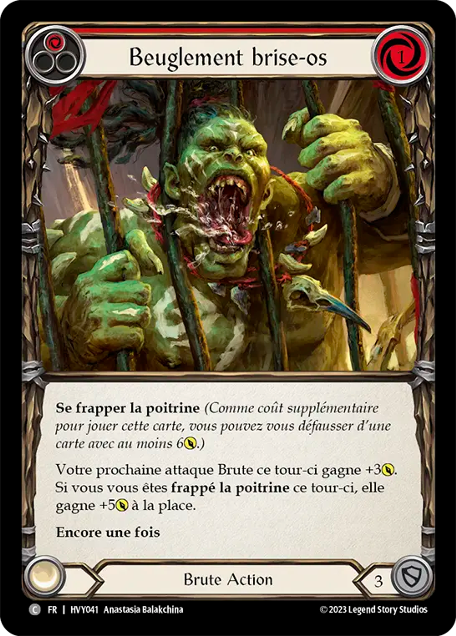 Beuglement brise-os — Heavy Hitters — Flesh and Blood