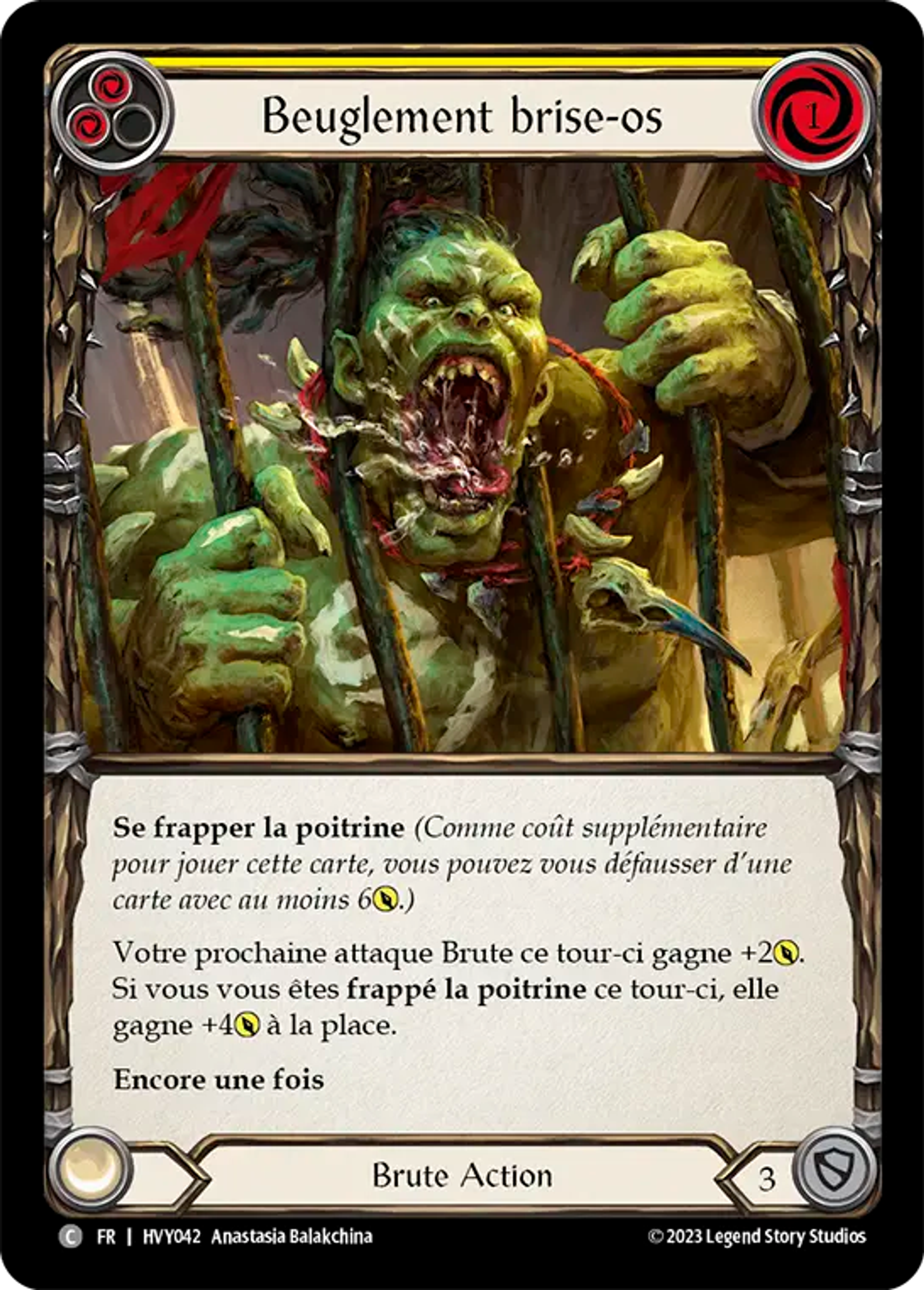 Beuglement brise-os — Heavy Hitters — Flesh and Blood