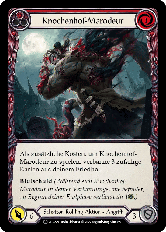 Boneyard Marauder (Red) — History Pack 2 - Black Label — Flesh and Blood