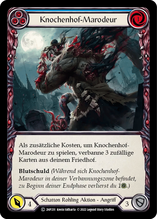 Boneyard Marauder (Blue) — History Pack 2 - Black Label — Flesh and Blood
