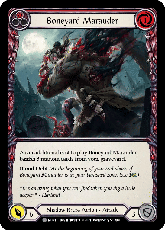 Boneyard Marauder (Red) — Monarch — Flesh and Blood