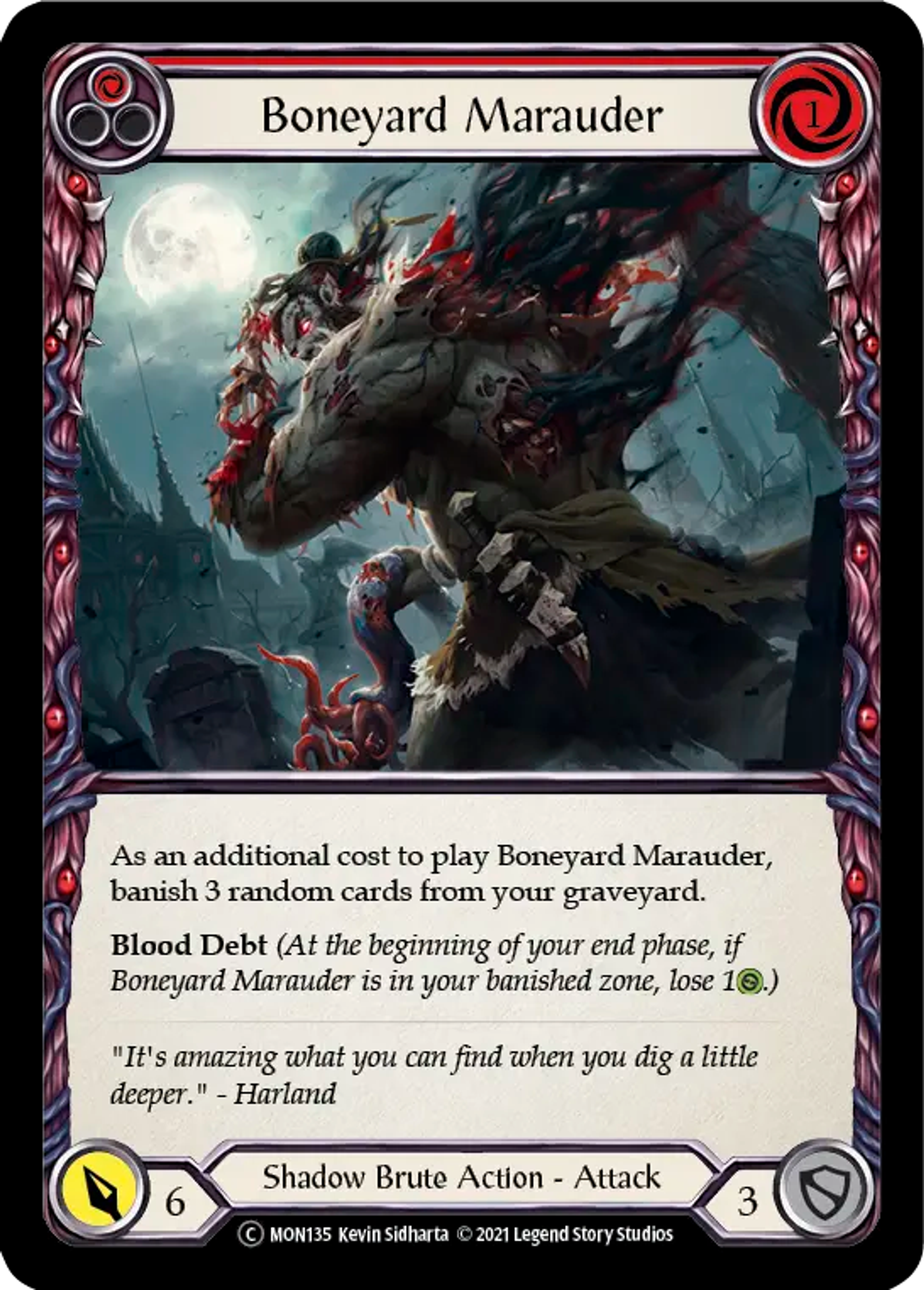 Boneyard Marauder (Red) — Monarch - Unlimited — Flesh and Blood