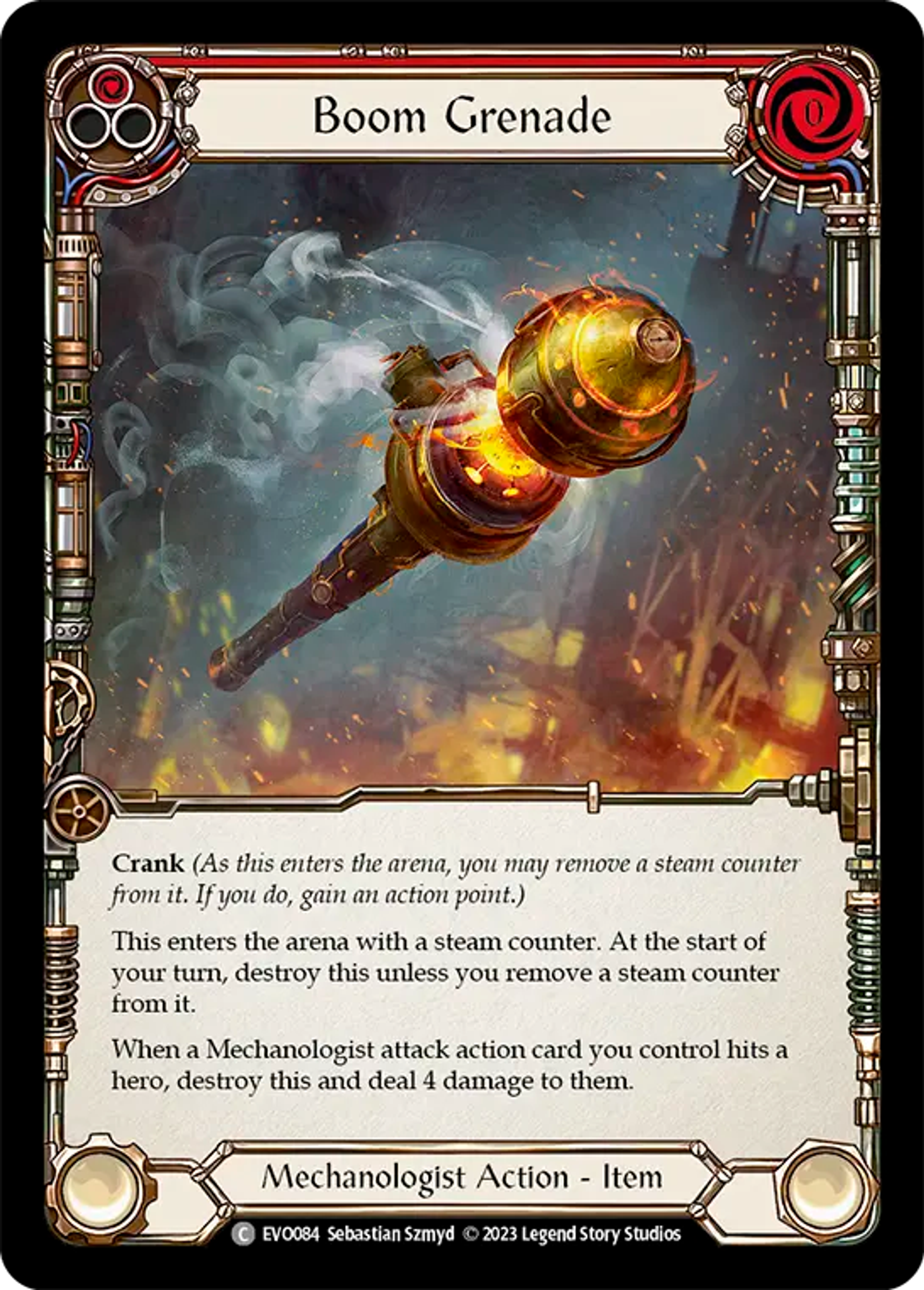 Boom Grenade (Red) — Bright Lights — Flesh and Blood