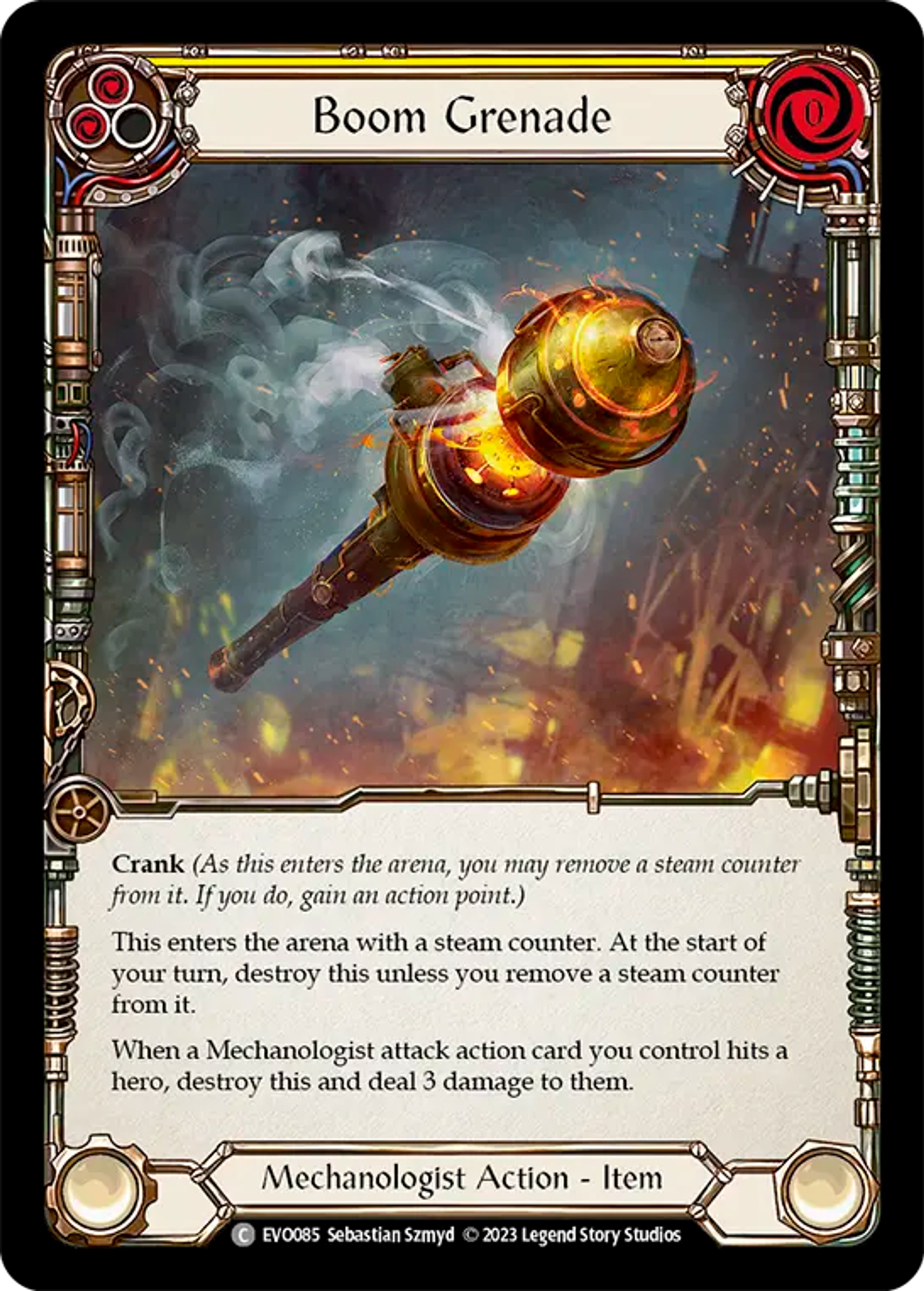 Boom Grenade (Yellow) — Bright Lights — Flesh and Blood
