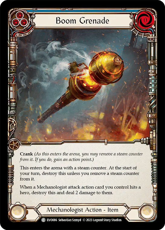 Boom Grenade (Blue) — Bright Lights — Flesh and Blood