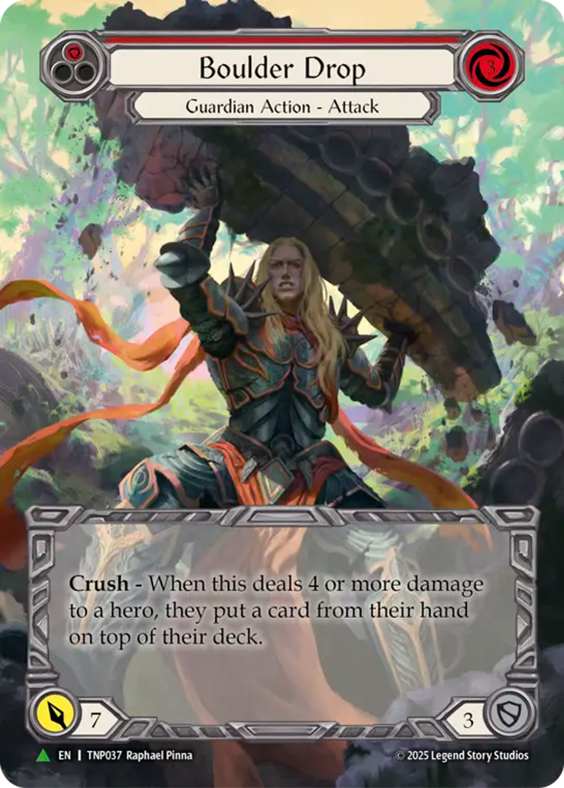 Boulder Drop (Red) — Flesh and Blood: Promo Cards — Flesh and Blood