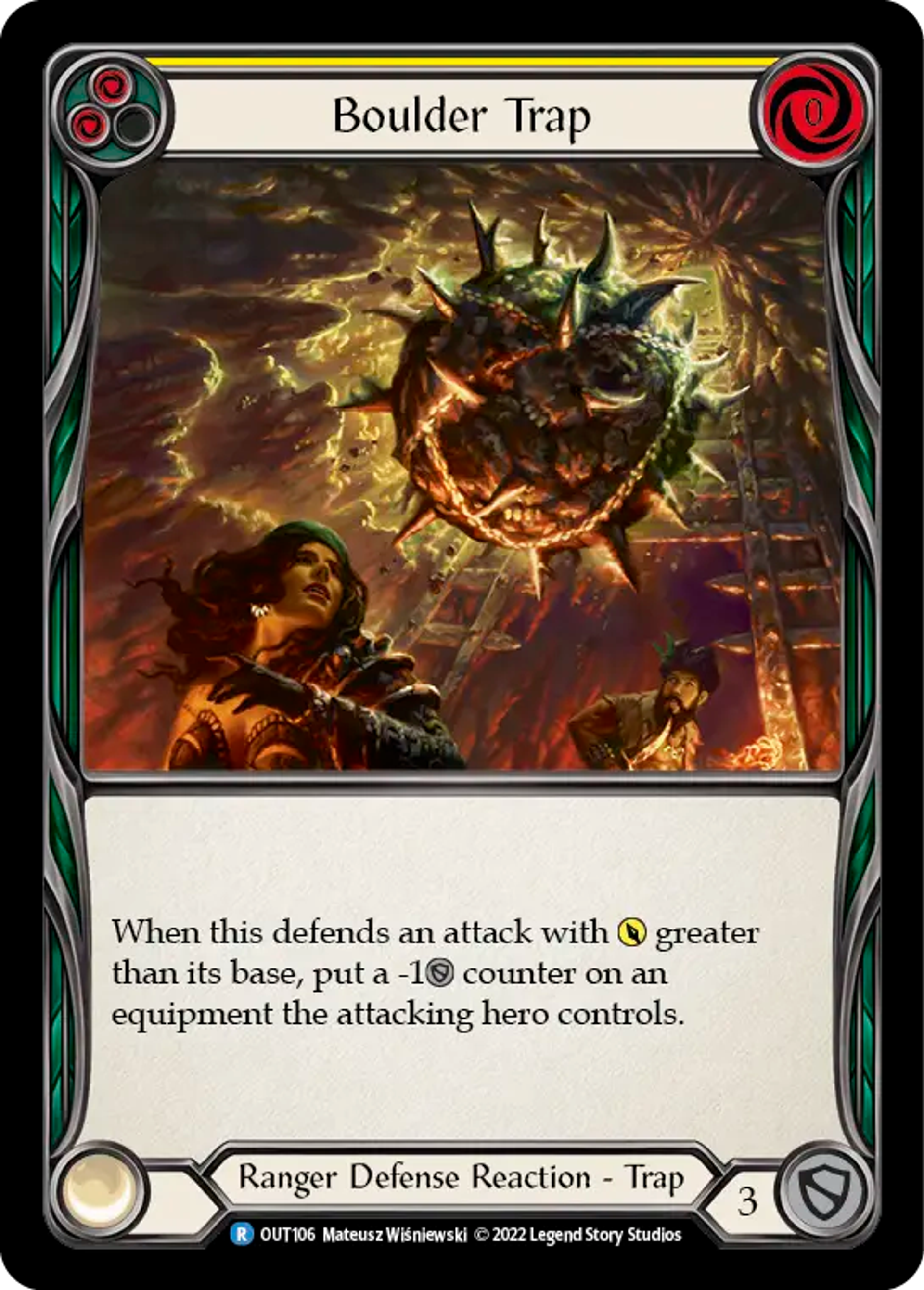 Boulder Trap (Yellow) — Outsiders — Flesh and Blood