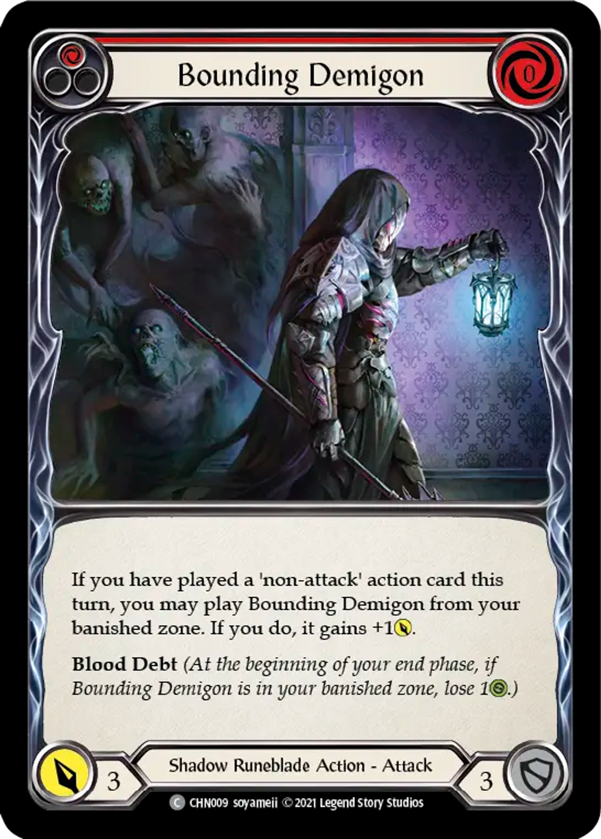 Bounding Demigon (Red) — Chane - Blitz Deck — Flesh and Blood