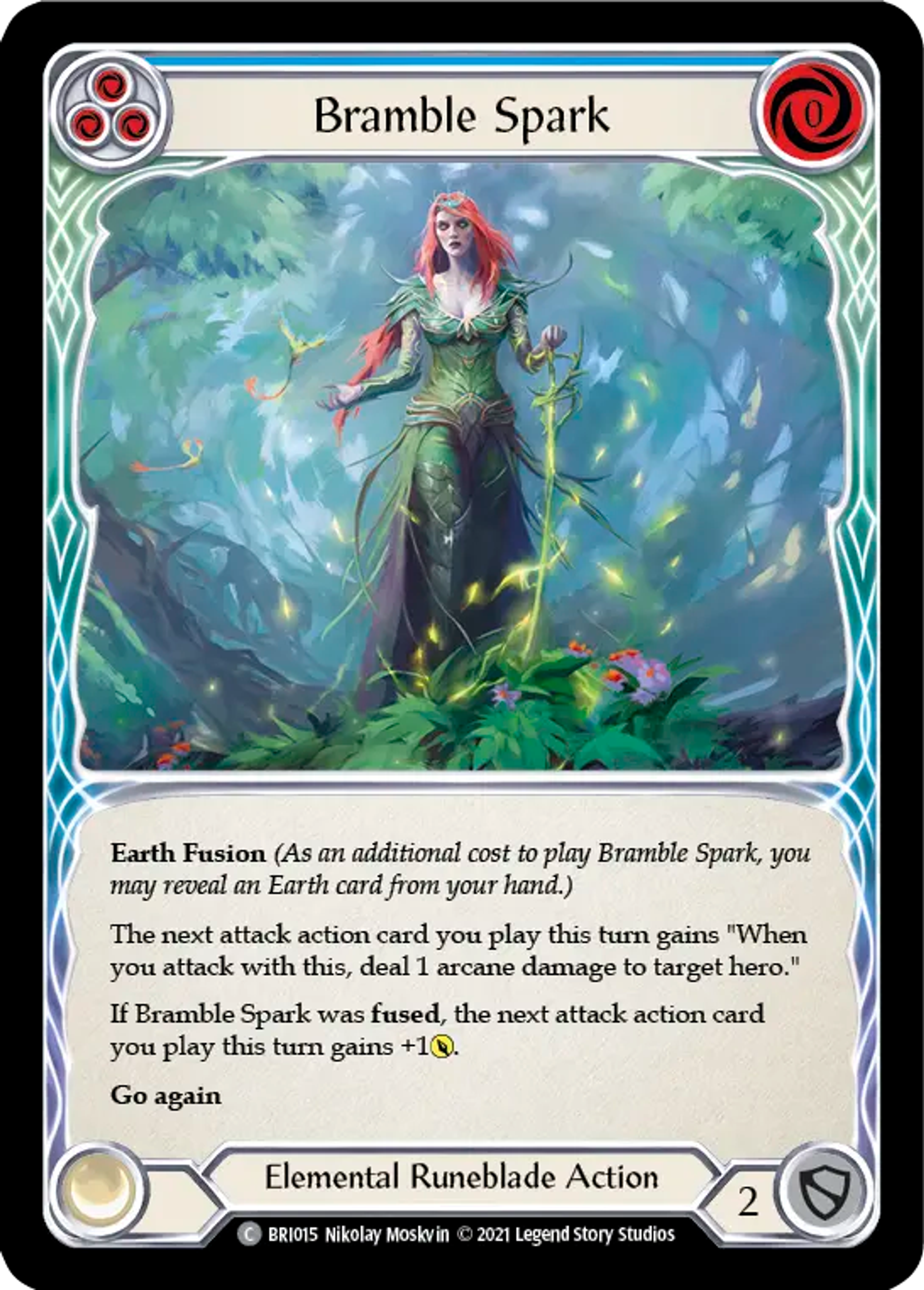 Bramble Spark (Blue) — Briar - Blitz Deck — Flesh and Blood
