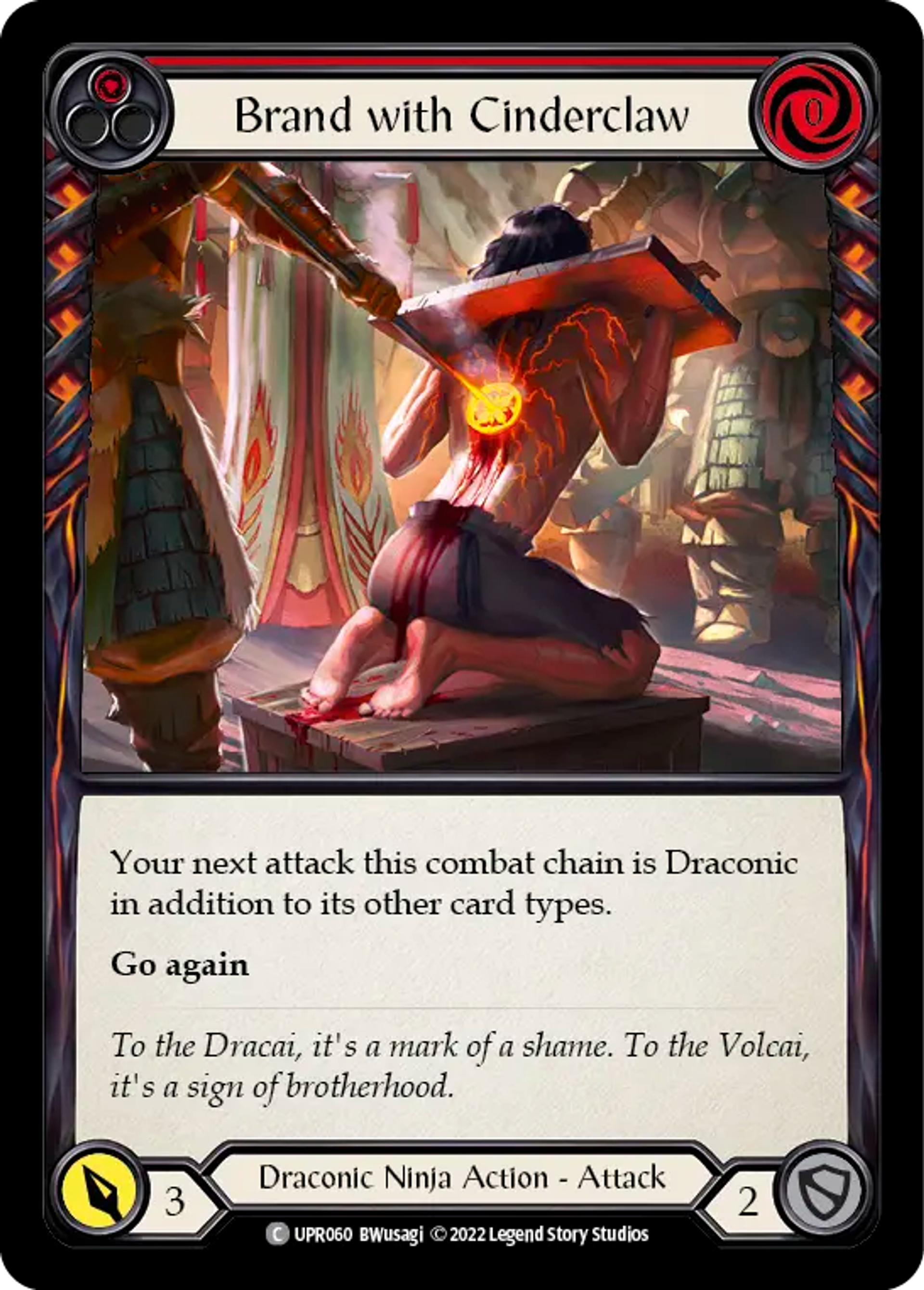 Brand with Cinderclaw (Red) — Uprising — Flesh and Blood