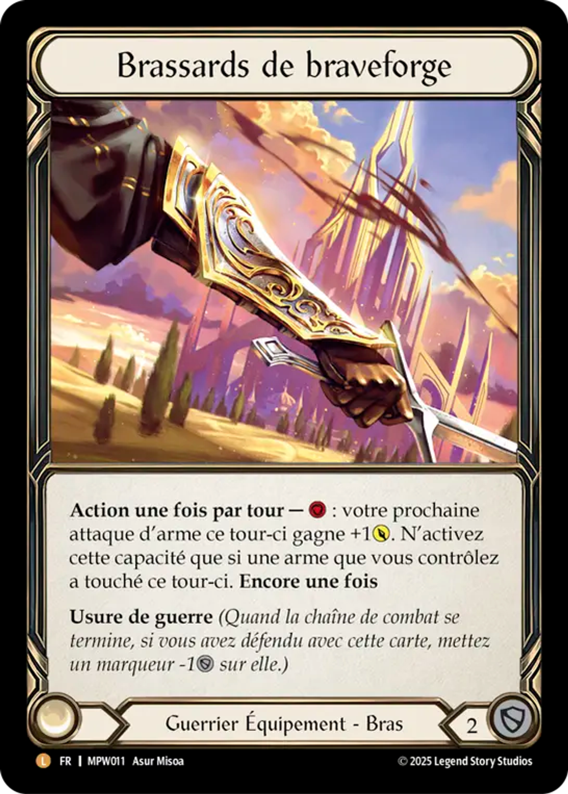 Braveforge Bracers — Mastery Pack Warrior — Flesh and Blood