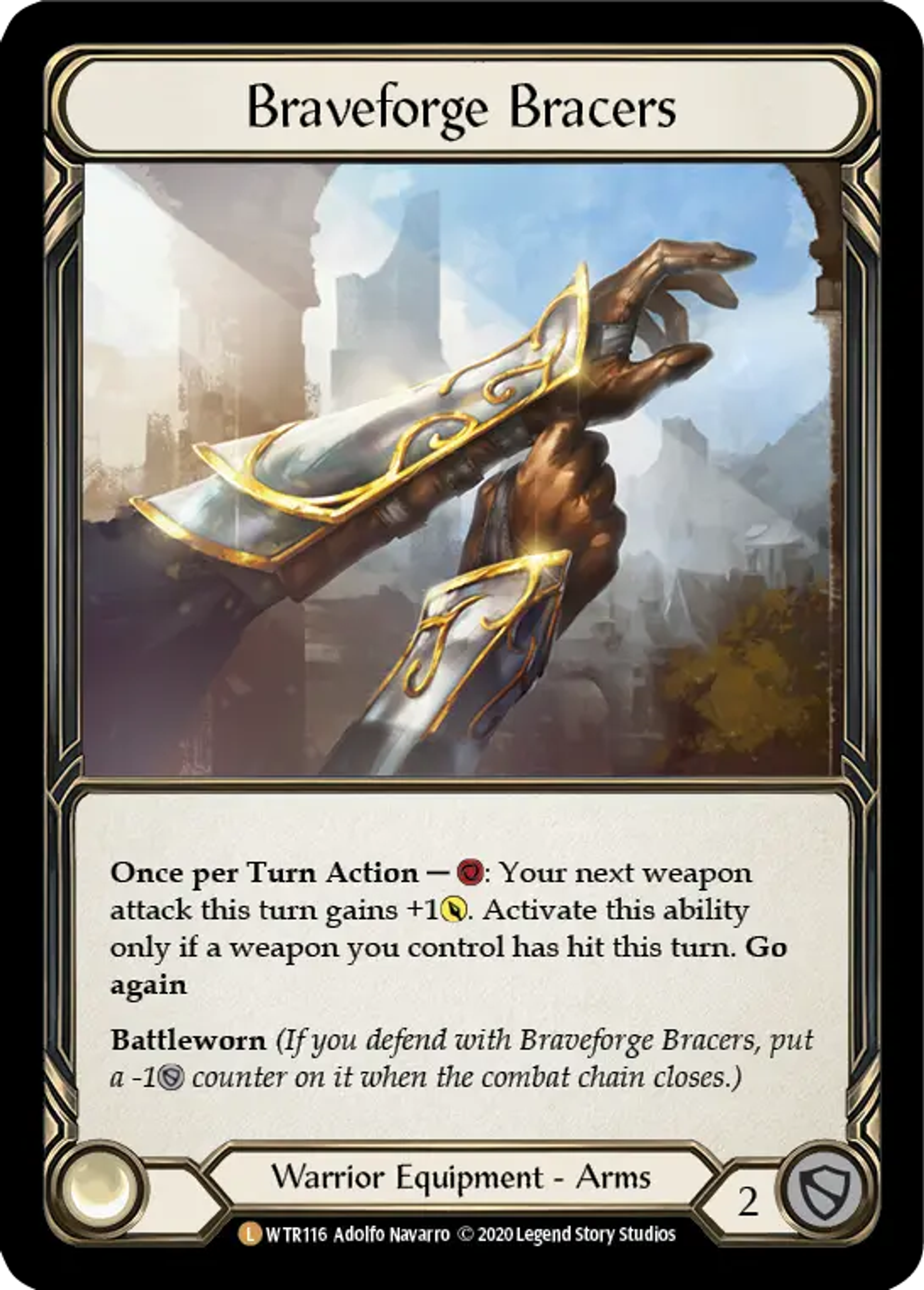 Braveforge Bracers — Welcome to Rathe - Unlimited — Flesh and Blood