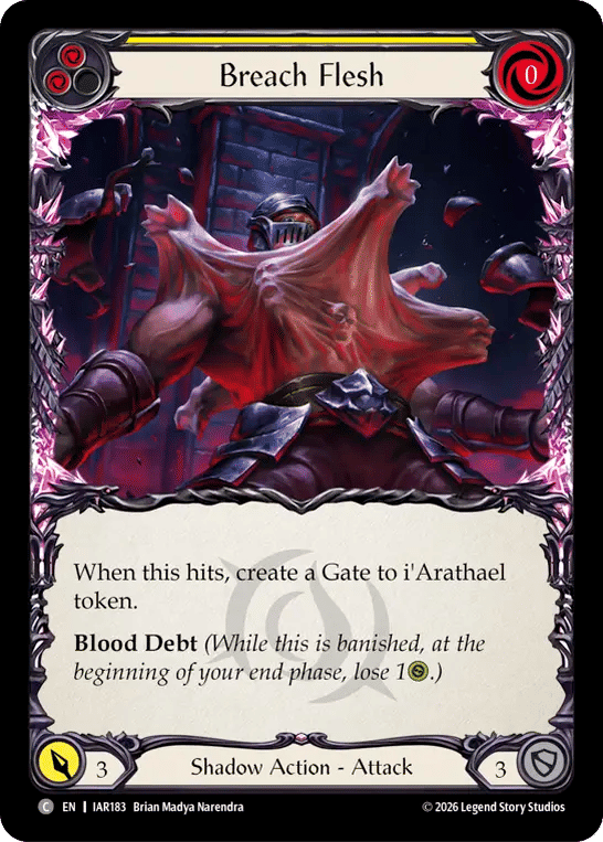 Breach Flesh (Yellow) — Usurp the Shadow Throne — Flesh and Blood