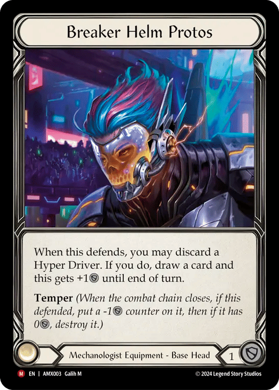 Breaker Helm Protos — Armory Deck - Maxx 'The Hype' Nitro — Flesh and Blood