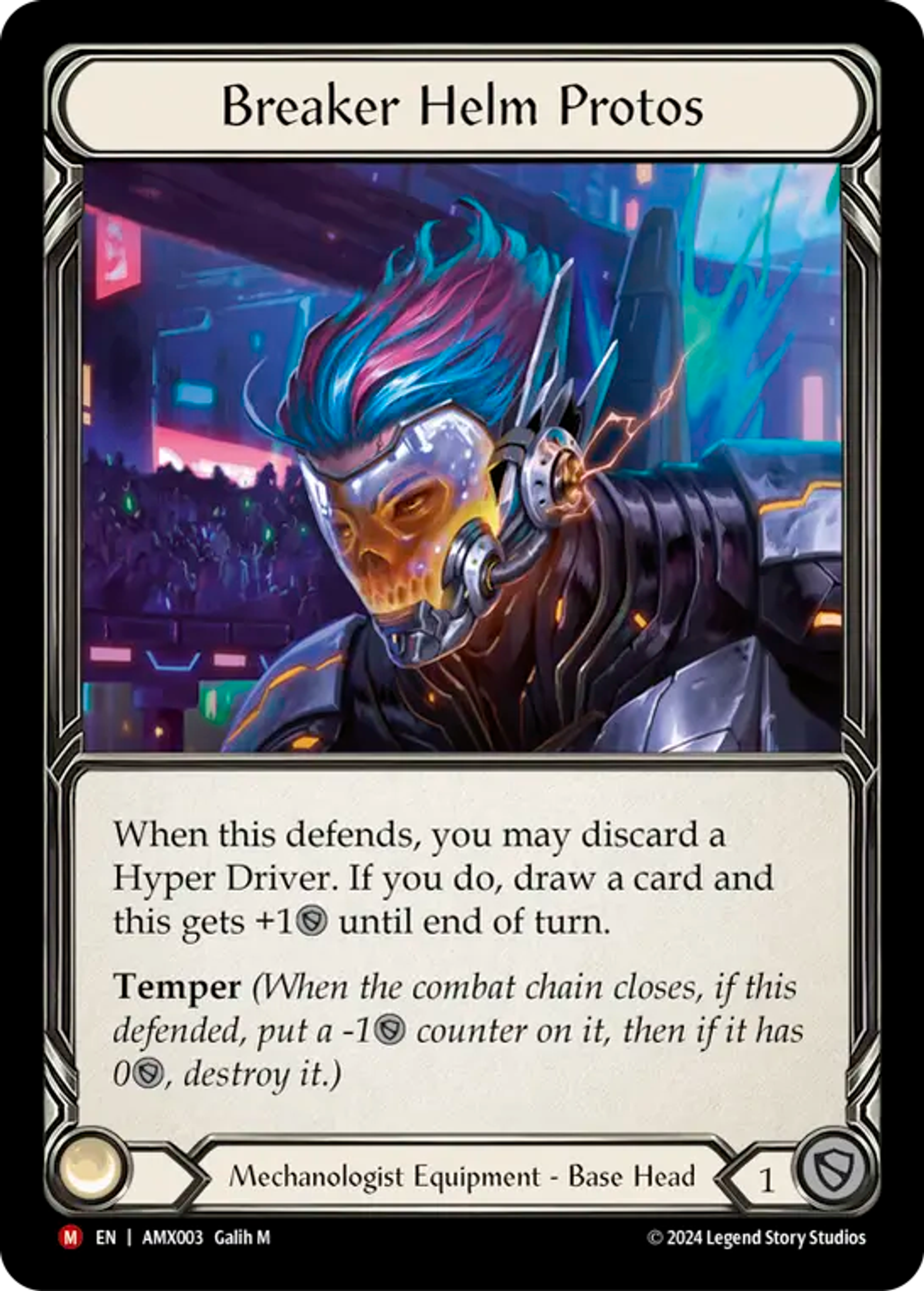 Breaker Helm Protos — Armory Deck - Maxx 'The Hype' Nitro — Flesh and Blood