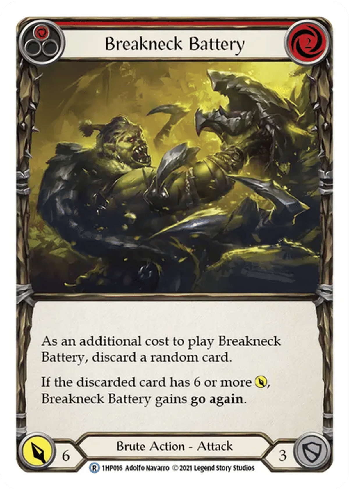 Breakneck Battery (Red) from History Pack 1 - Flesh and Blood