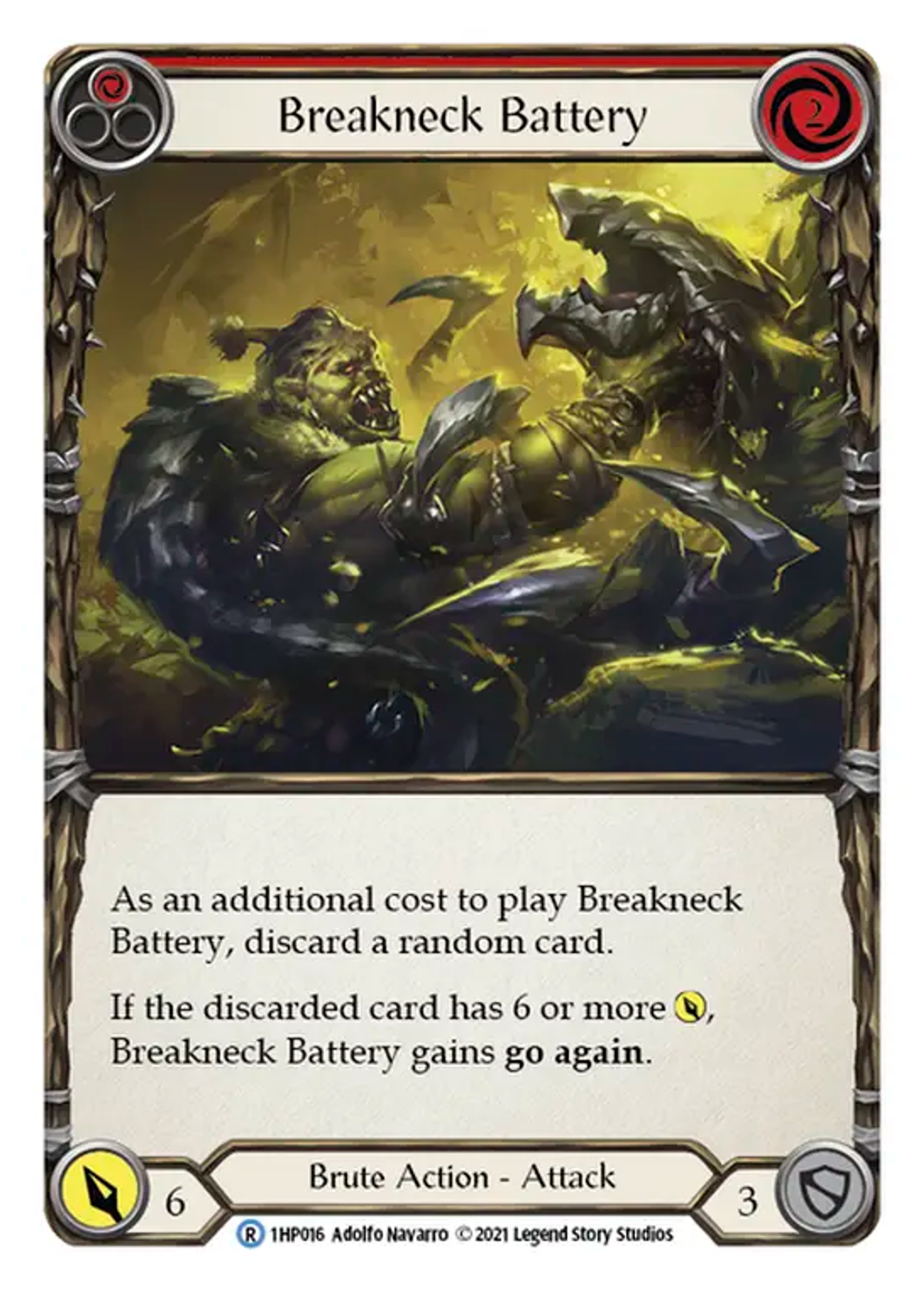 Breakneck Battery (Red) — History Pack 1 — Flesh and Blood