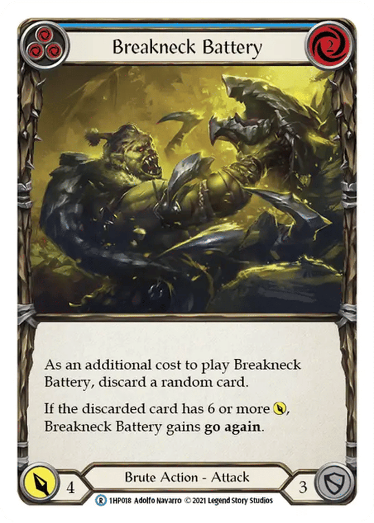 Breakneck Battery (Blue) from History Pack 1 - Flesh and Blood