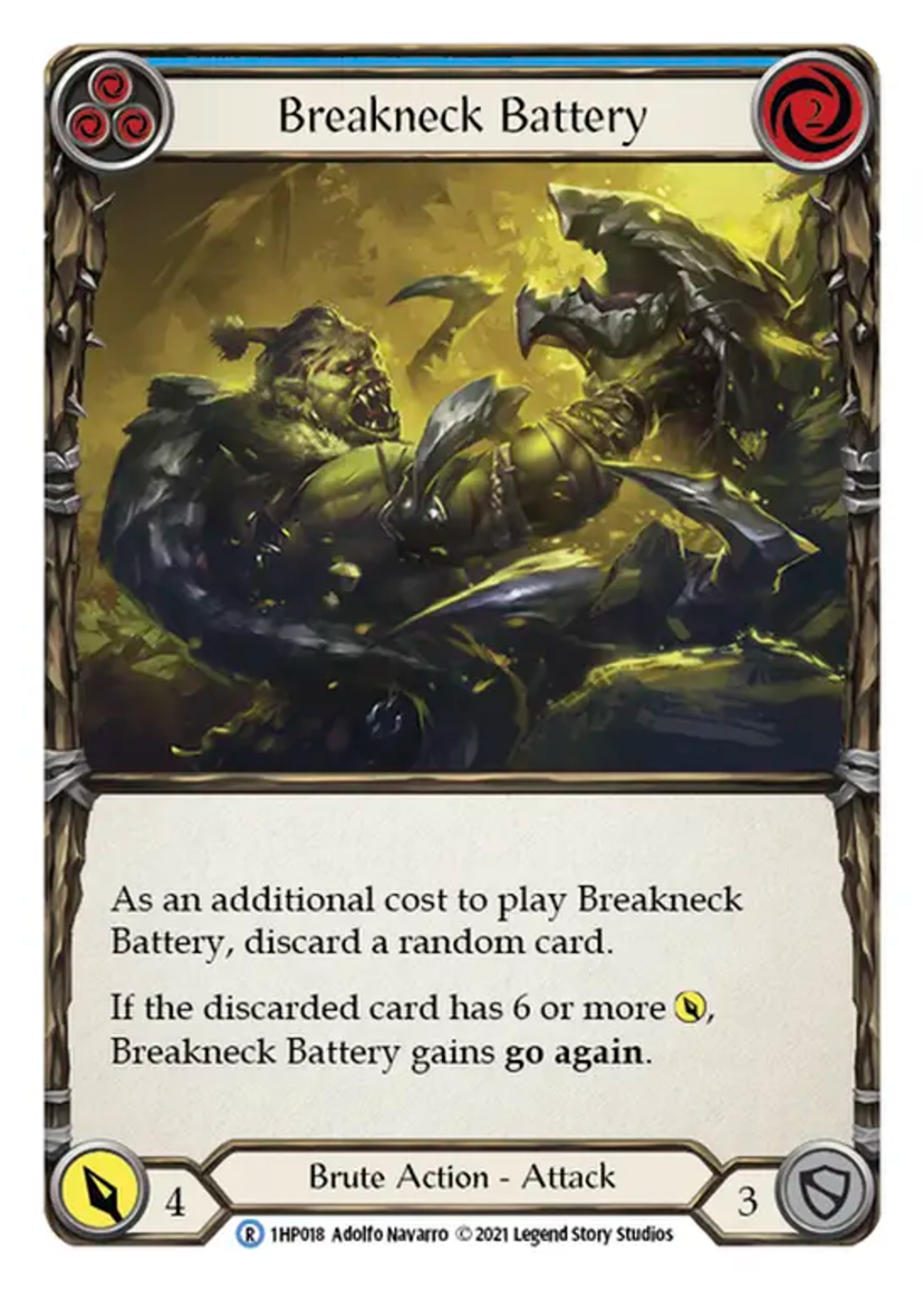 Breakneck Battery (Blue) — History Pack 1 — Flesh and Blood