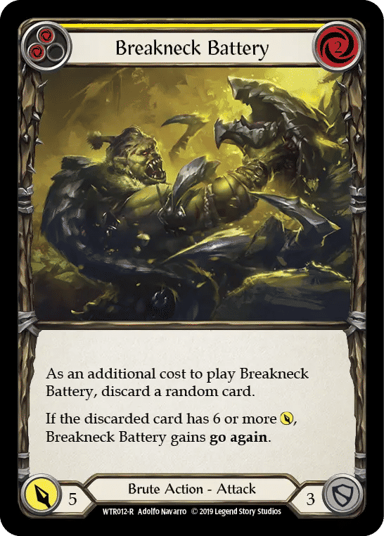 Breakneck Battery (Yellow) — Welcome to Rathe — Flesh and Blood