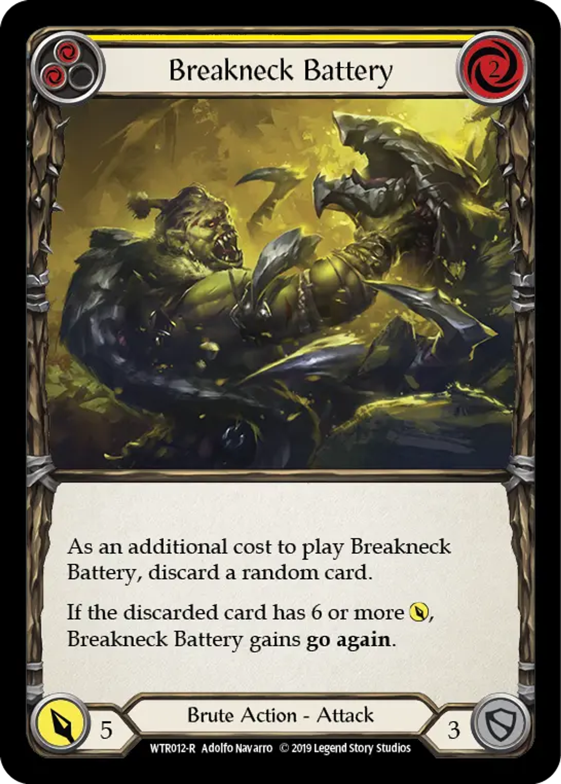 Breakneck Battery (Yellow) — Welcome to Rathe — Flesh and Blood