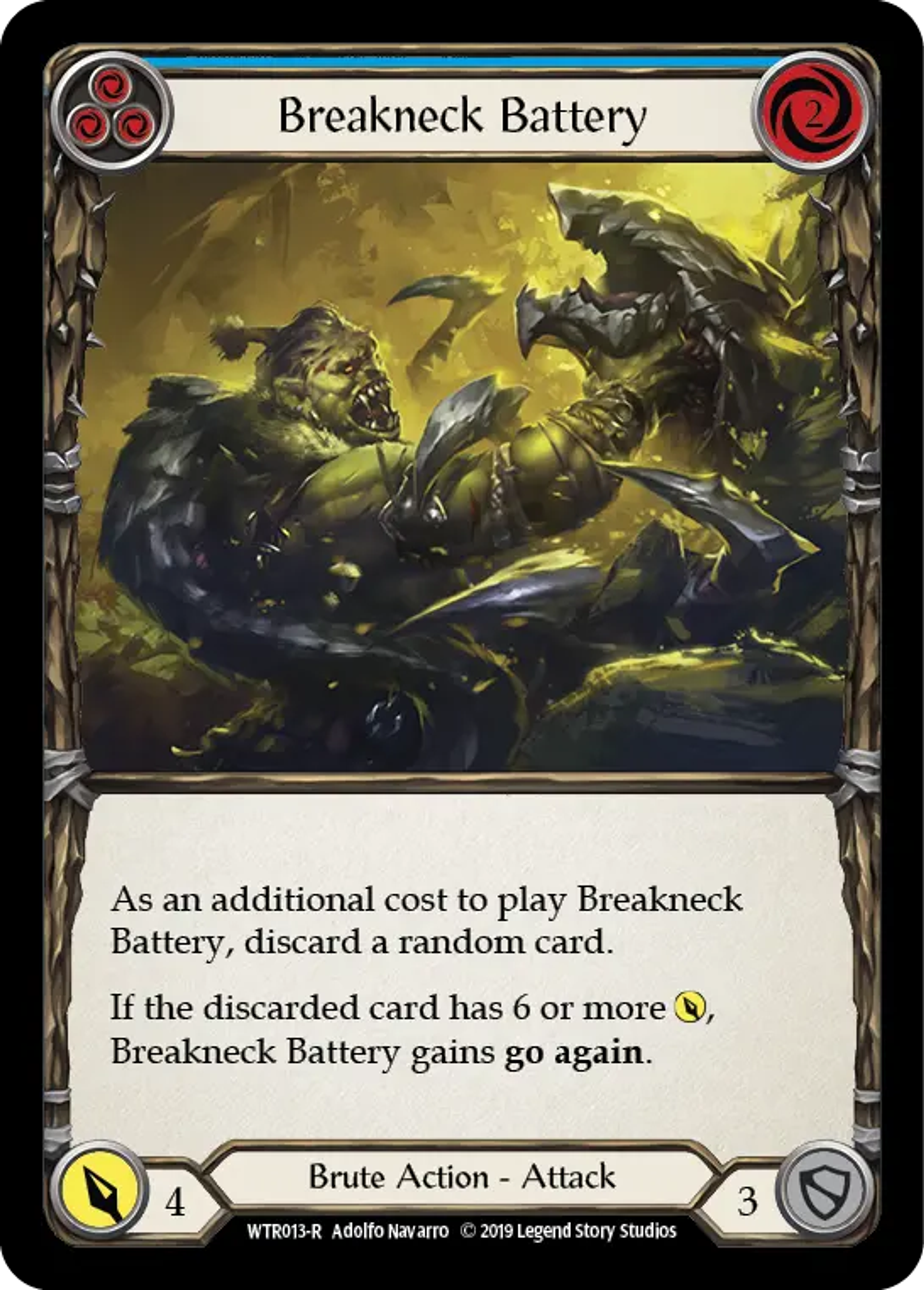 Breakneck Battery (Blue) — Welcome to Rathe — Flesh and Blood