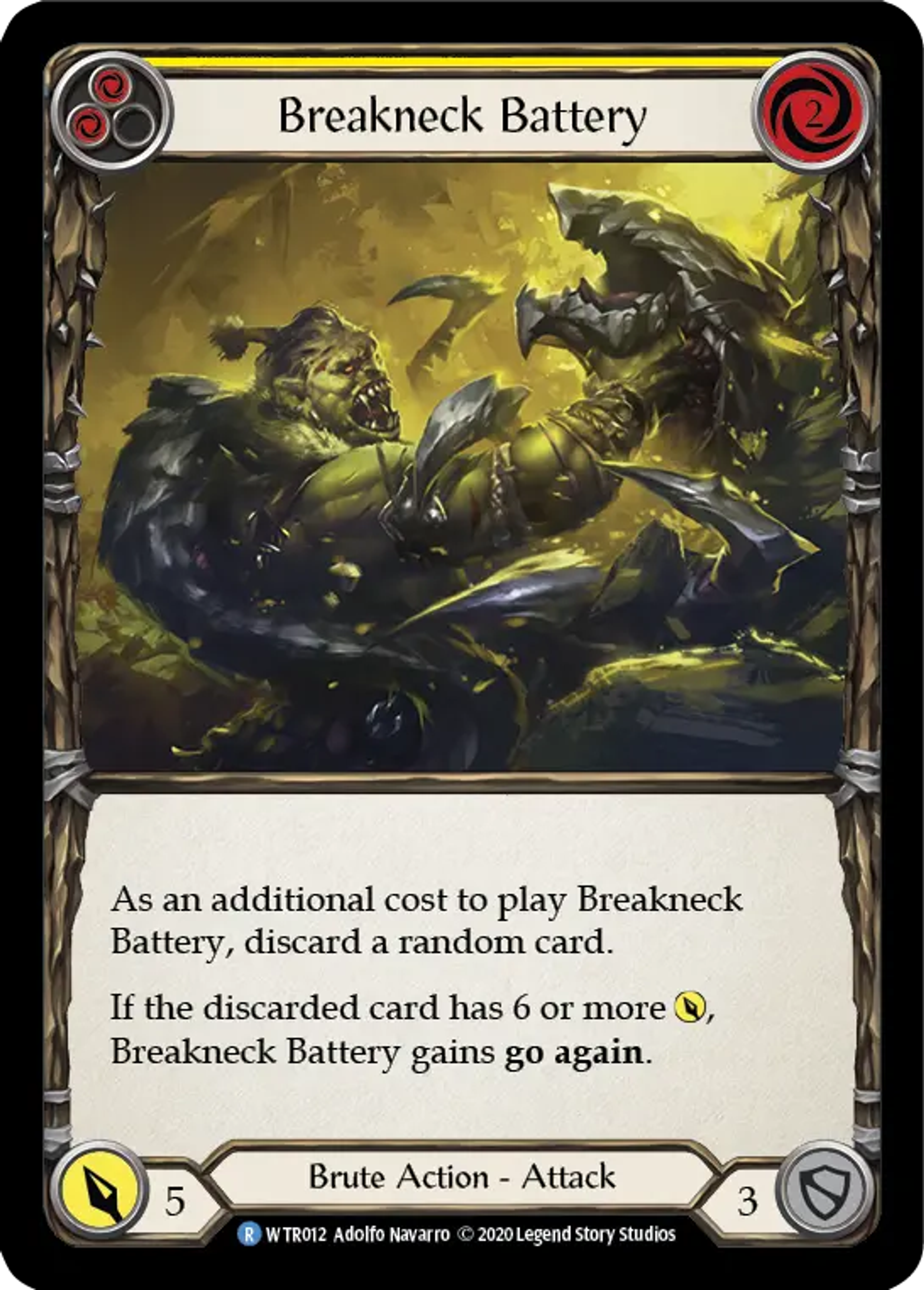 Breakneck Battery (Yellow) — Welcome to Rathe - Unlimited — Flesh and Blood