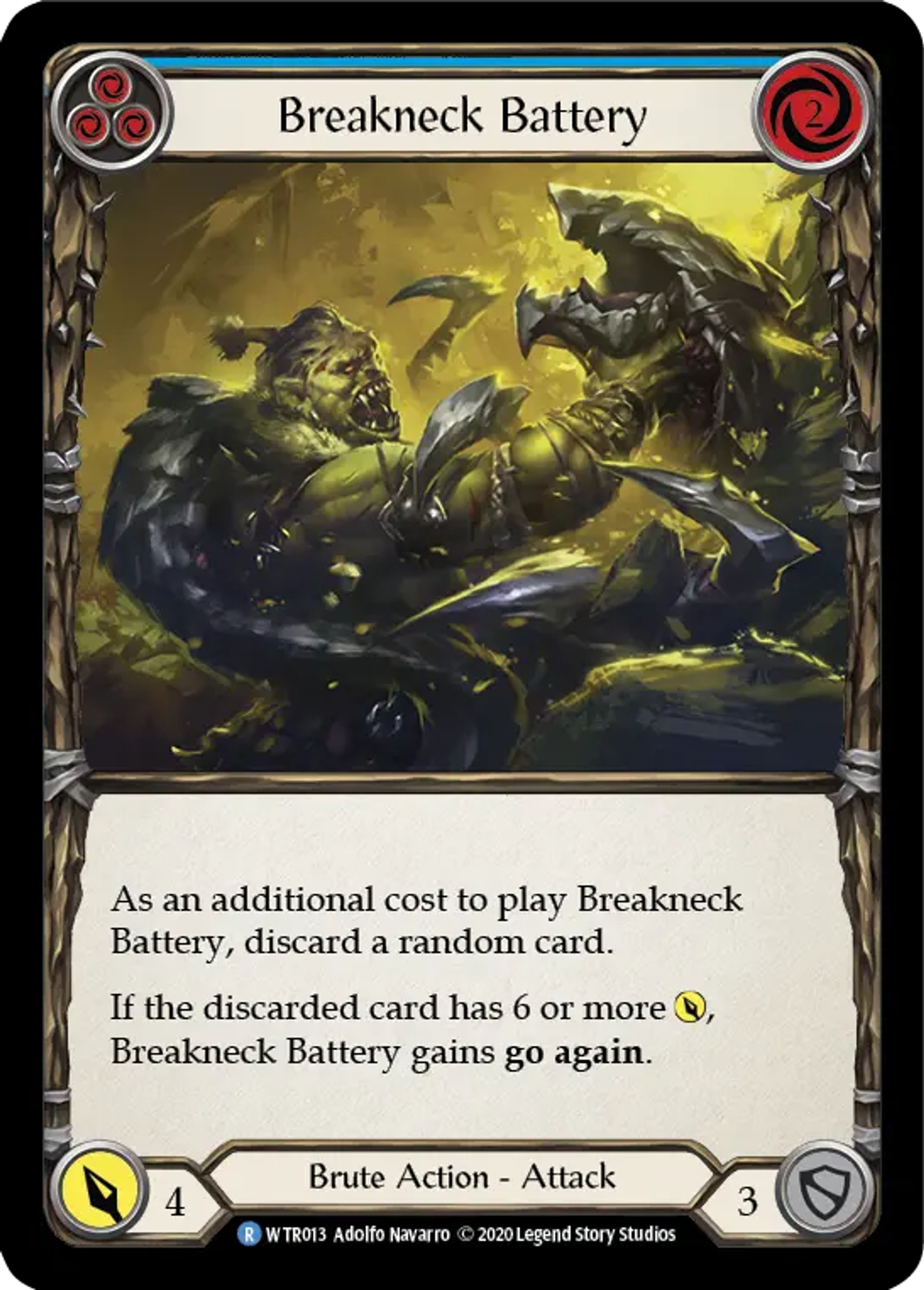 Breakneck Battery (Blue) — Welcome to Rathe - Unlimited — Flesh and Blood