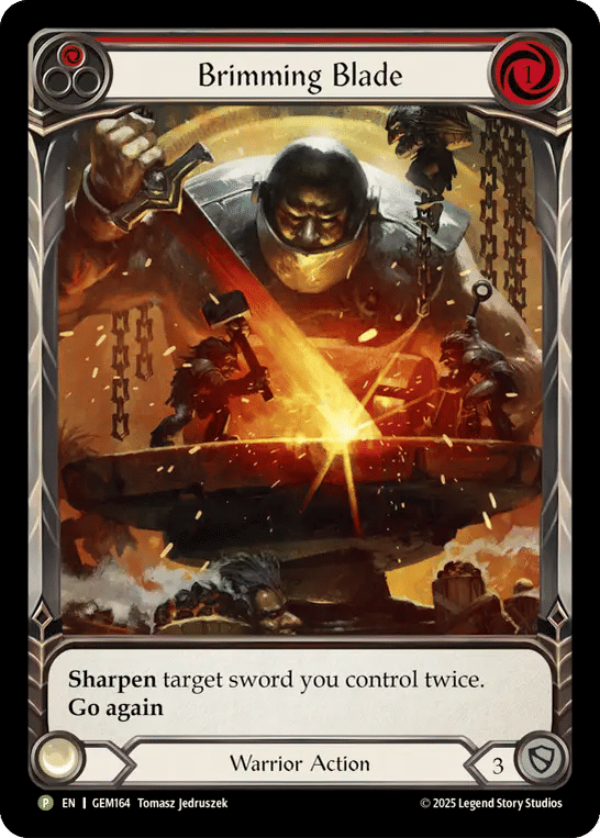 Brimming Blade — GEM - Pack 5 — Flesh and Blood